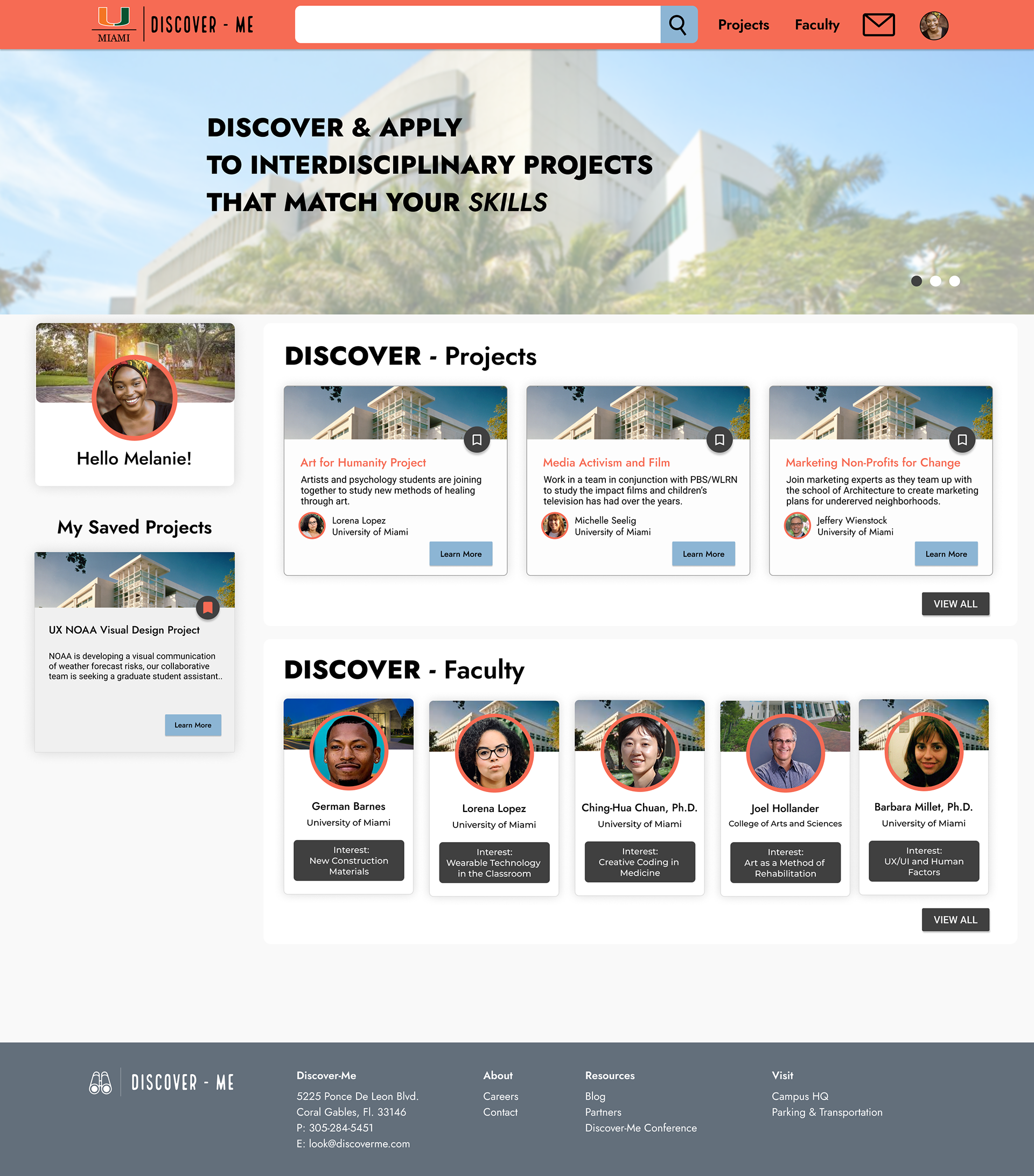 Logged-In Landing Page