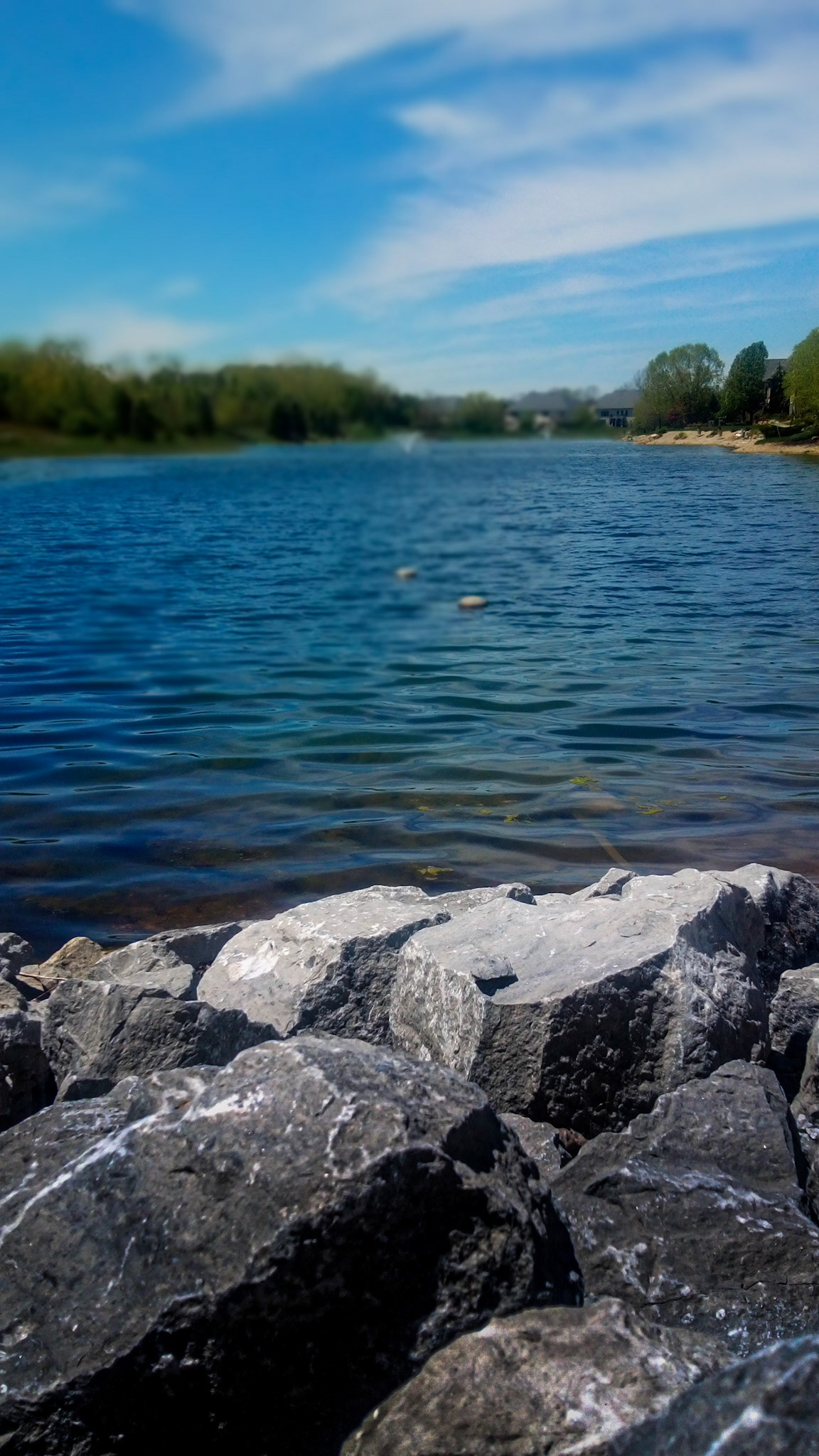 Blue calm; the first glimmer of light finding form.