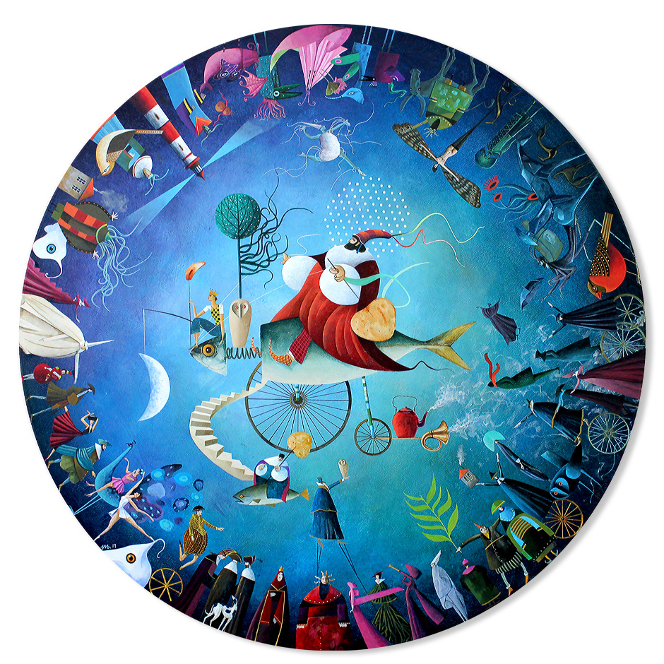 "Pura Magia", acrylic on canvas, 110 cm