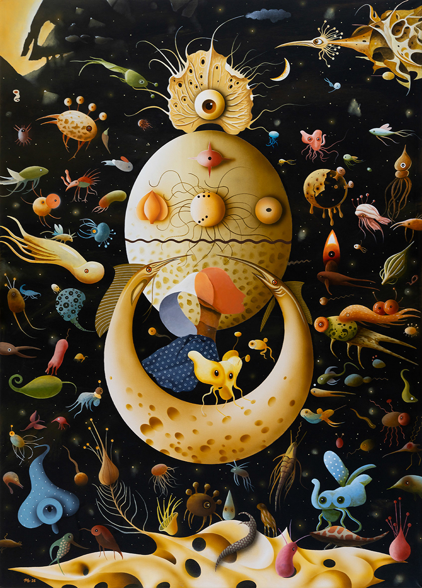 "Liminal Threshold", acrylic on canvas, 140x100 cm