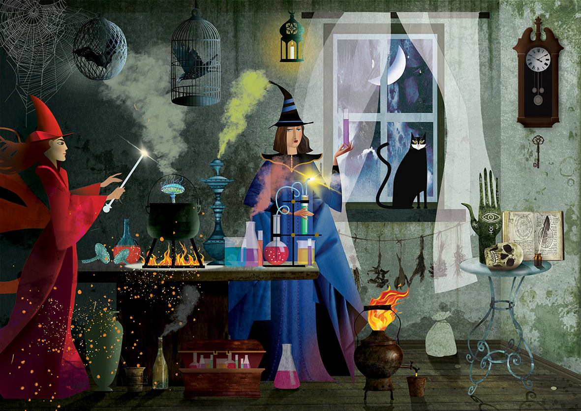 Witches casting spells/Agency Portfolio Piece/2023