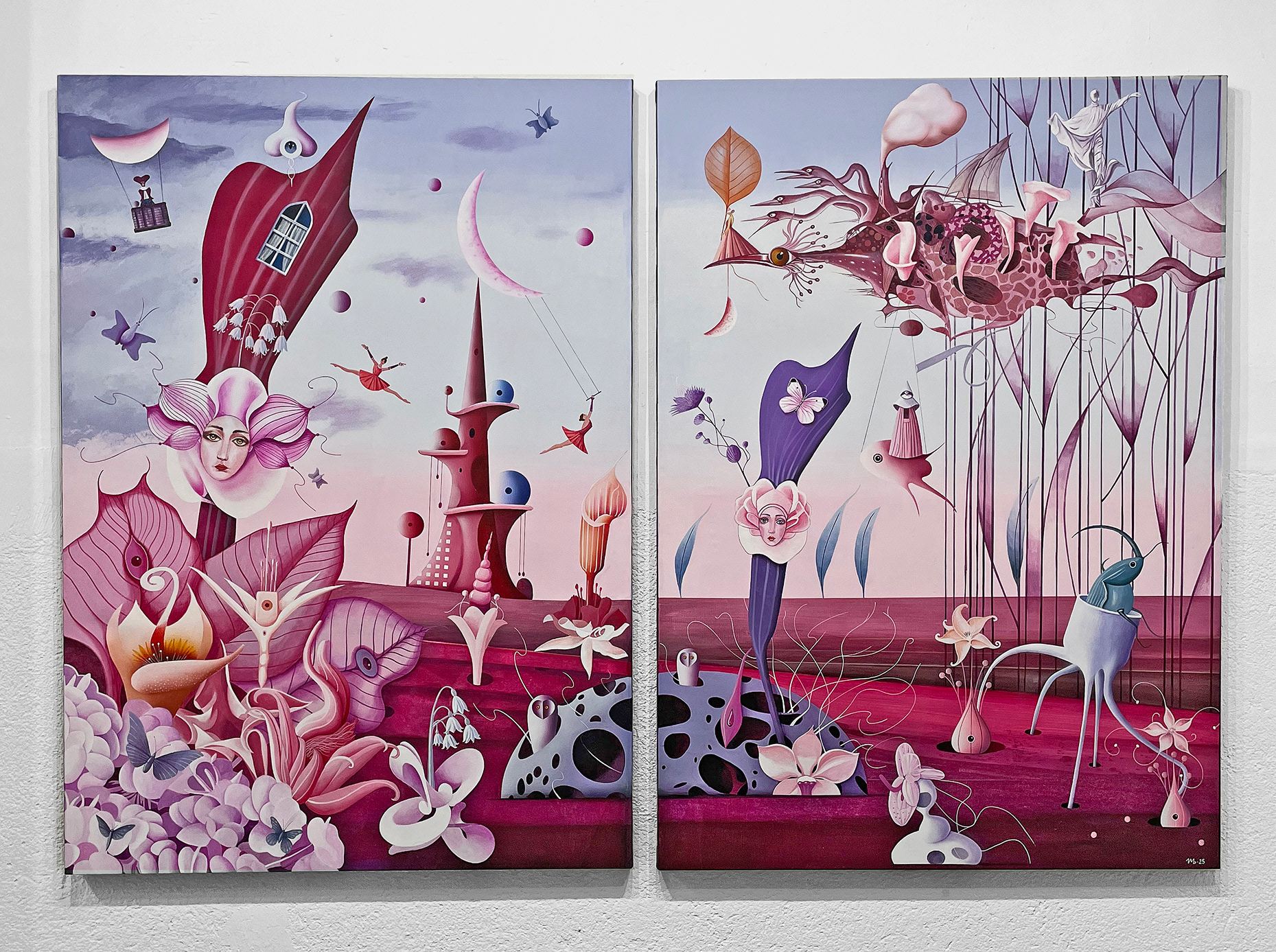 "Primordium Awakening" acrylic on canvas, 140x200cm