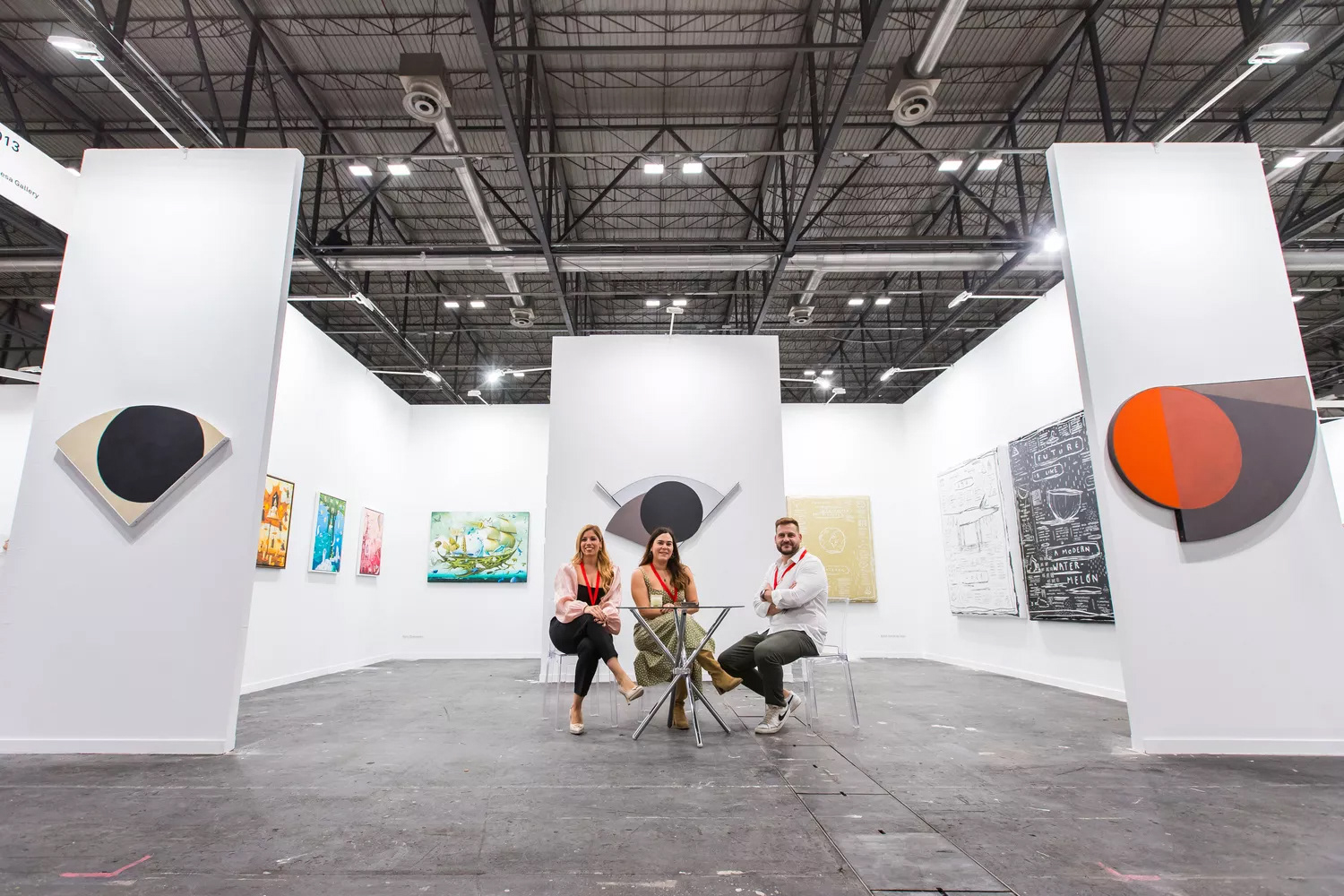 Mariana Rey Rodriguez, Rocío Martínez & Raul Alonso Balsells of Marquesa Gallery