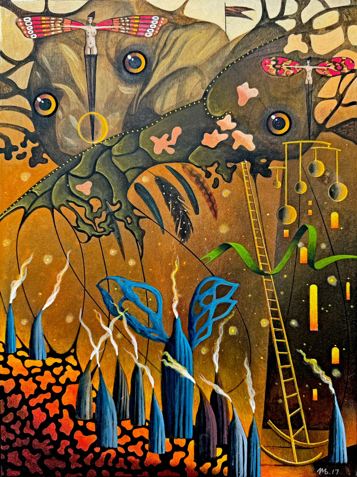 "Dream Cave", acrylic on canvas, 40x30 cm