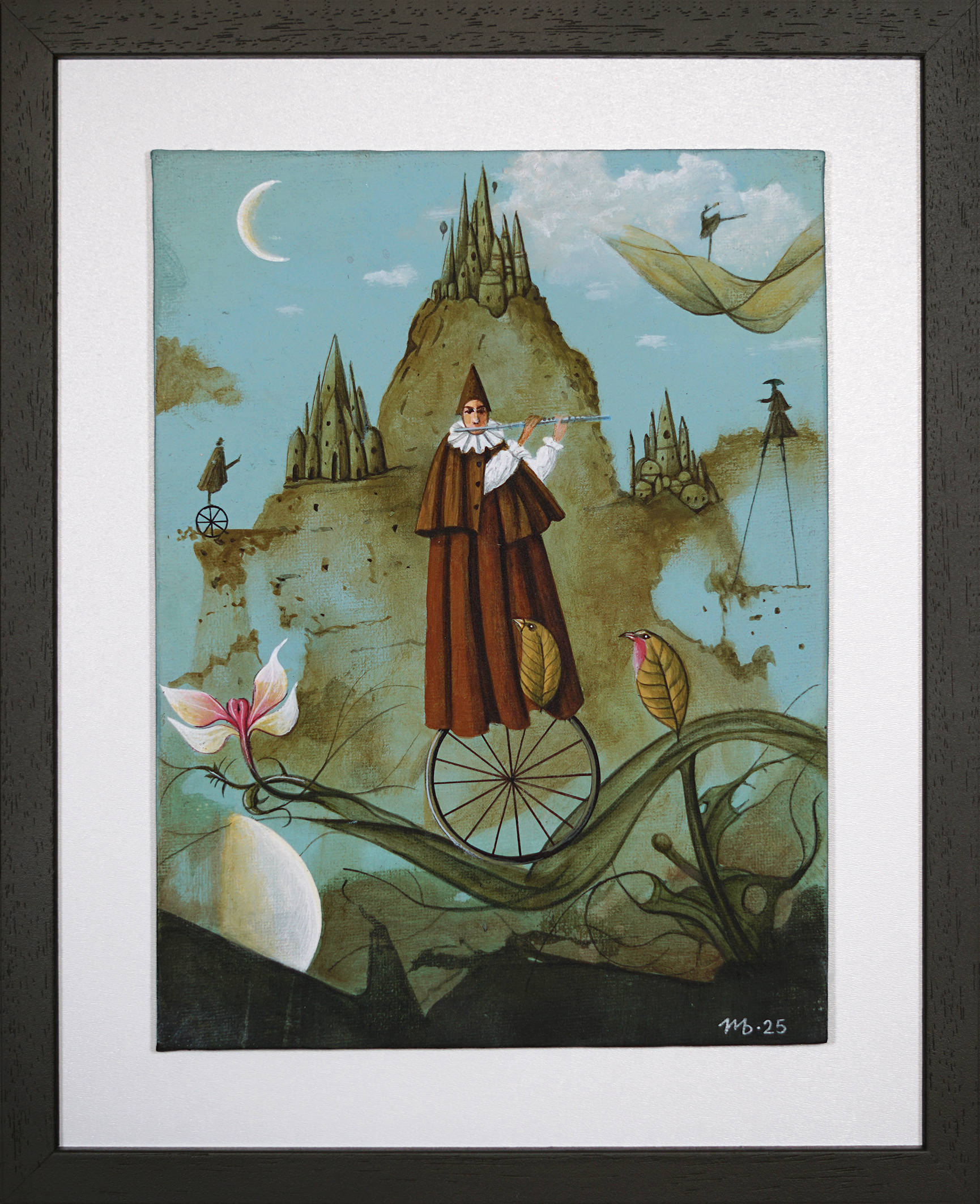 "Sandman's Castle" acrylic on canvas, 24x18 cm