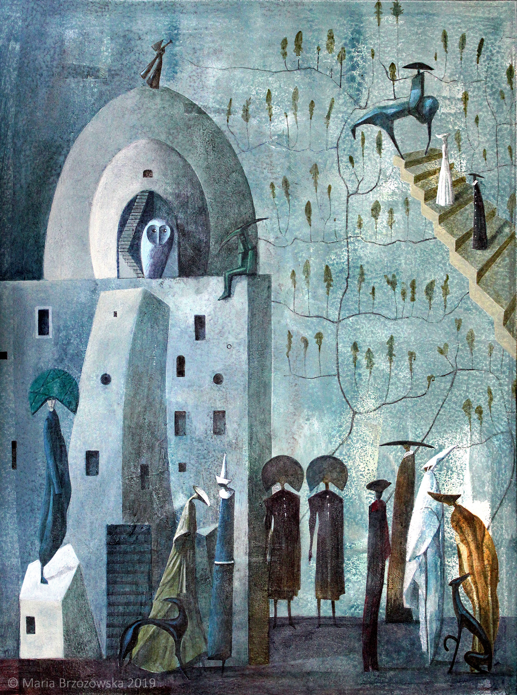 "Dream Palace", acrylic on paper, 2016