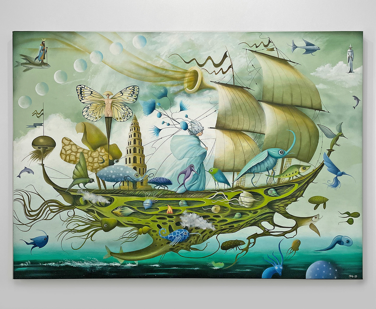 "Marzanna's Farewell" acrylic & oil on canvas, 100x140 cm