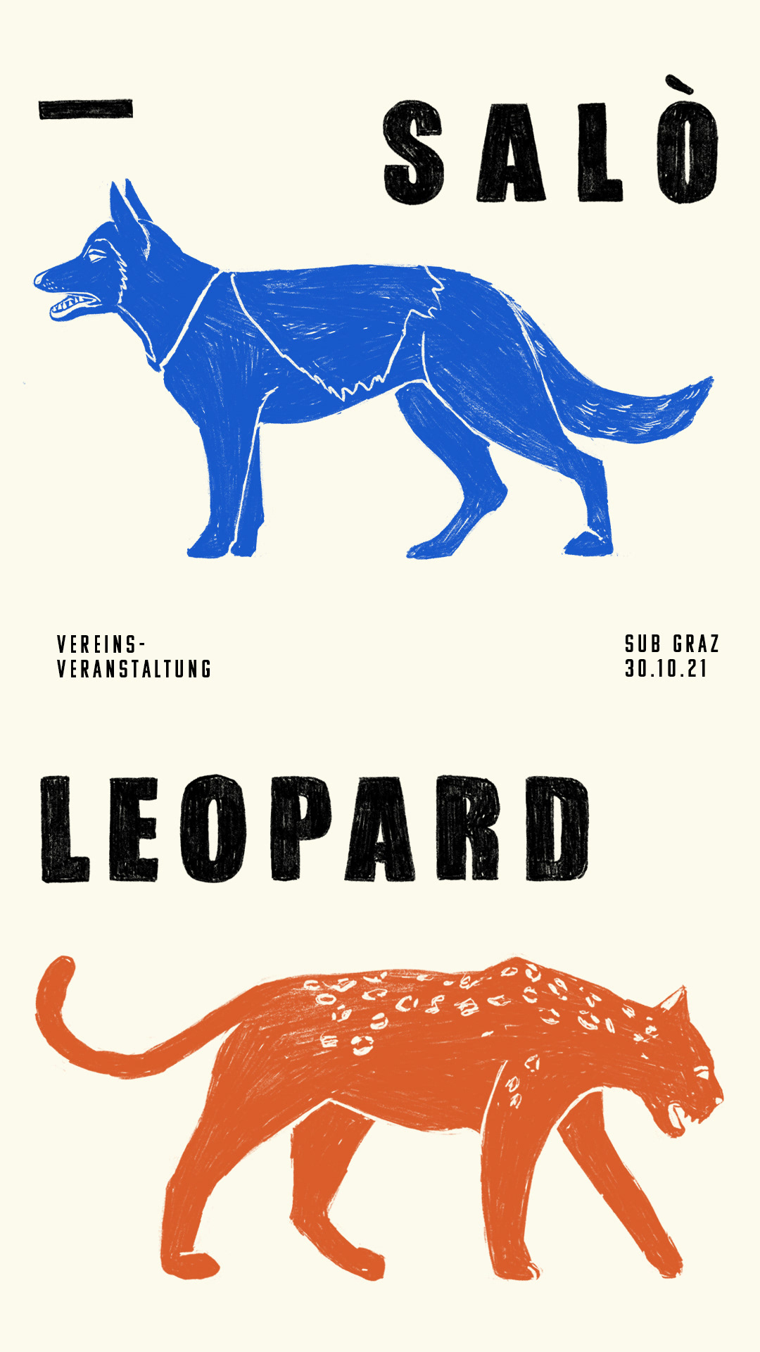 Poster, Salo & Leopard, Digital Illustration