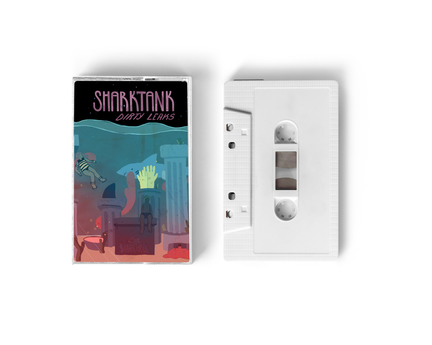 Sharktank - Dirty Leaks Album Artwork – Digital Release + Tape Design