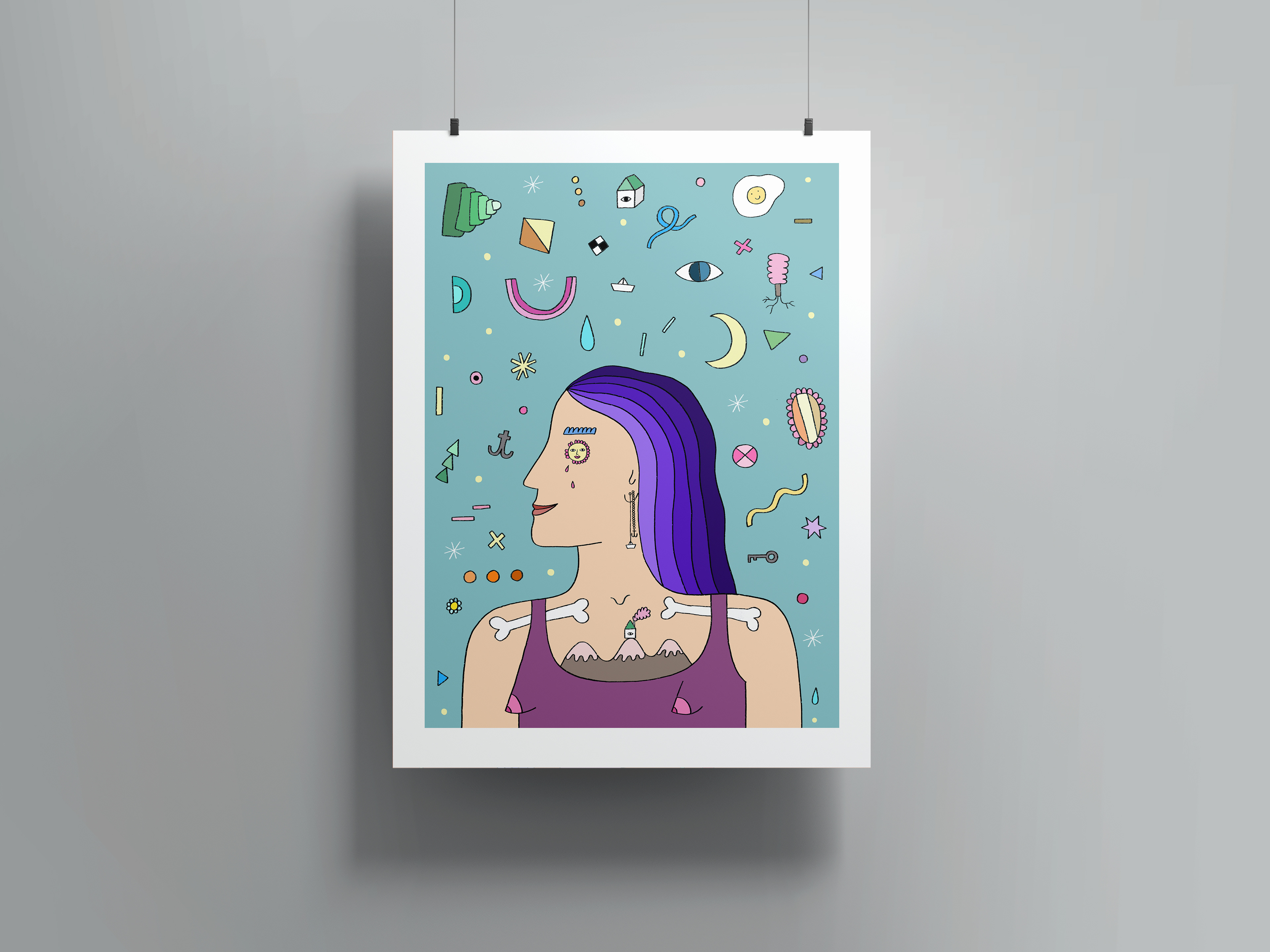 Všetko naraz, 30x40cm, edícia 99ks, 25eur