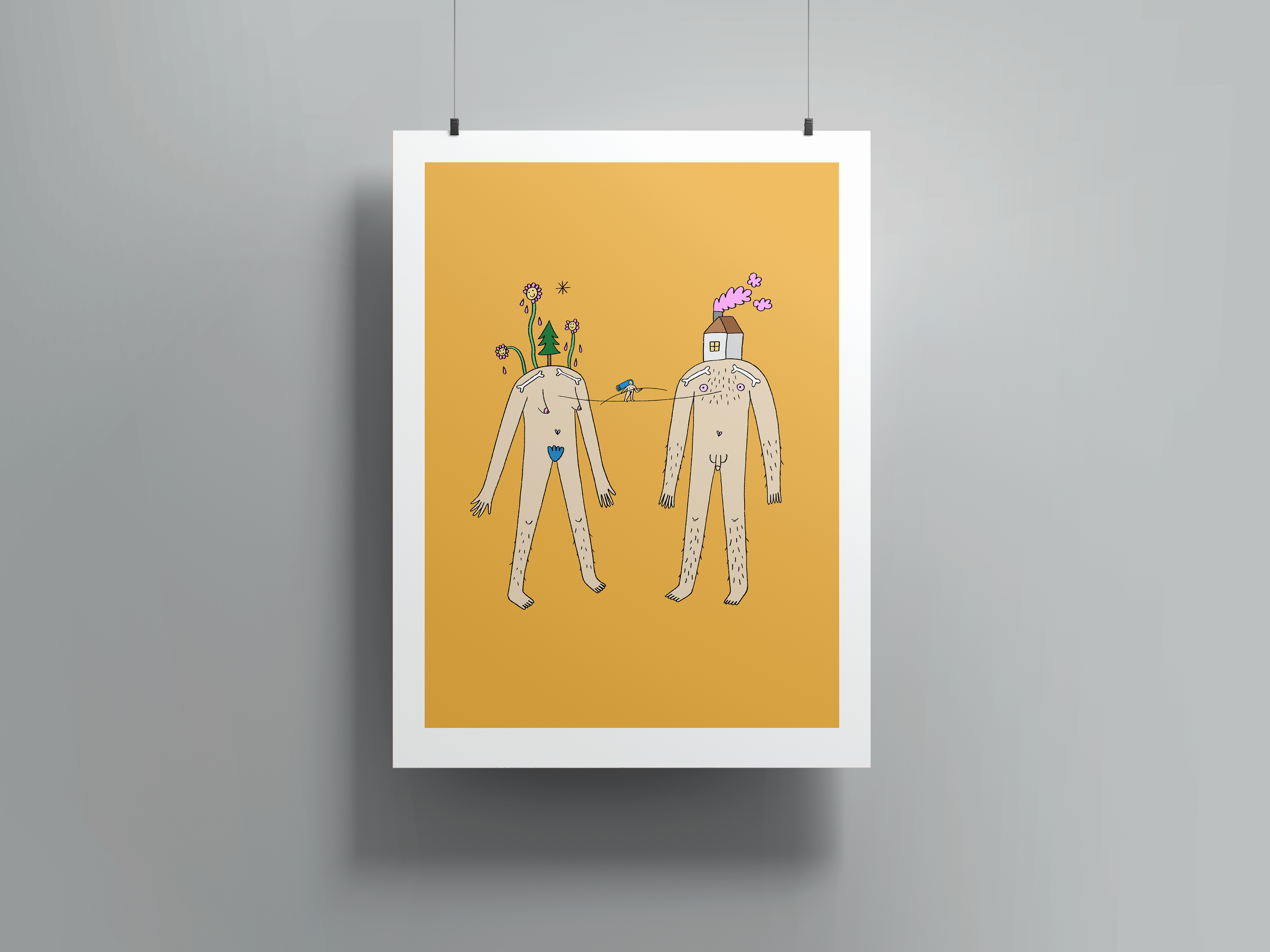 Medzi nami, 30x40cm, edícia 99ks, 25eur