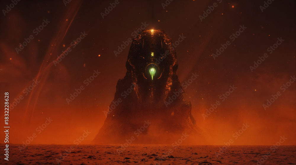 Red Desert Planet – Cinematic Sci-Fi Landscape