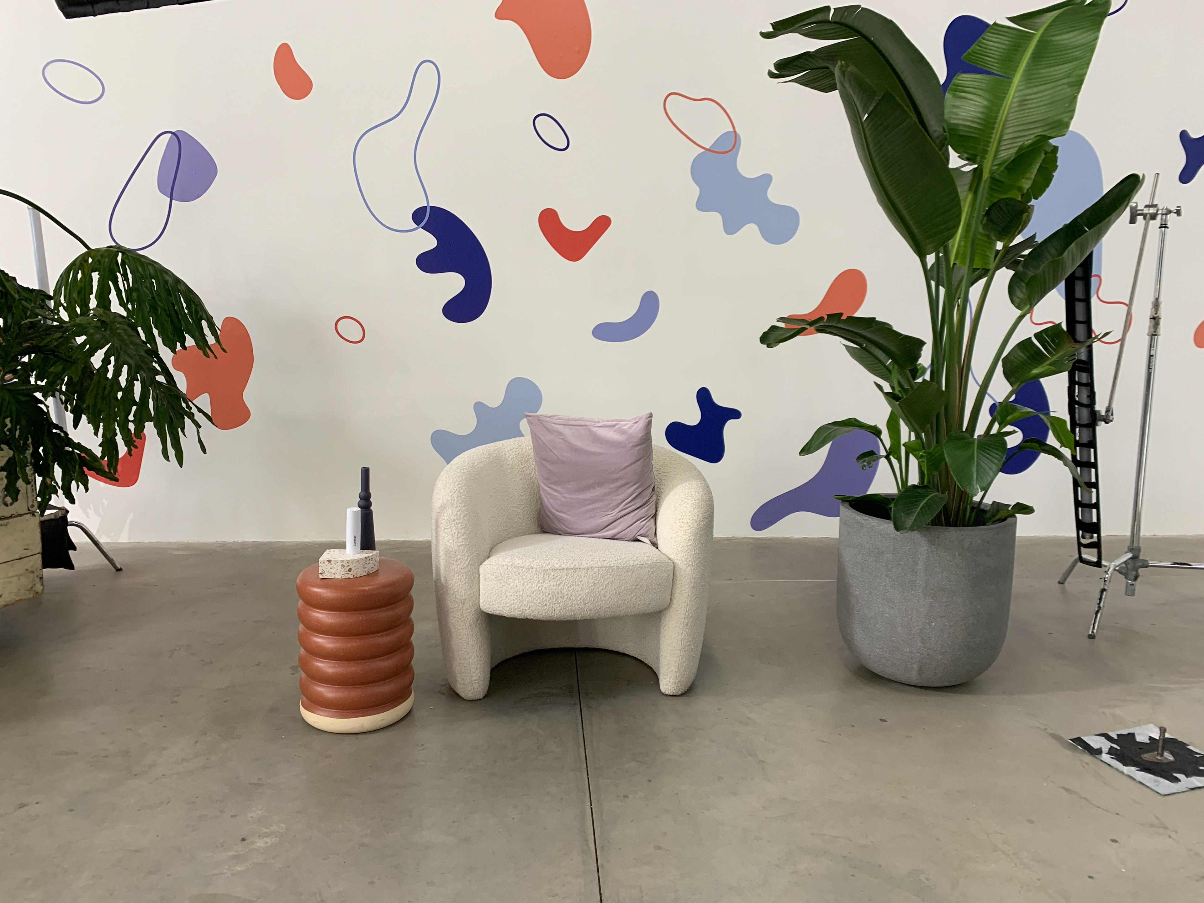 I laid out and installed this graphic vinyl wall