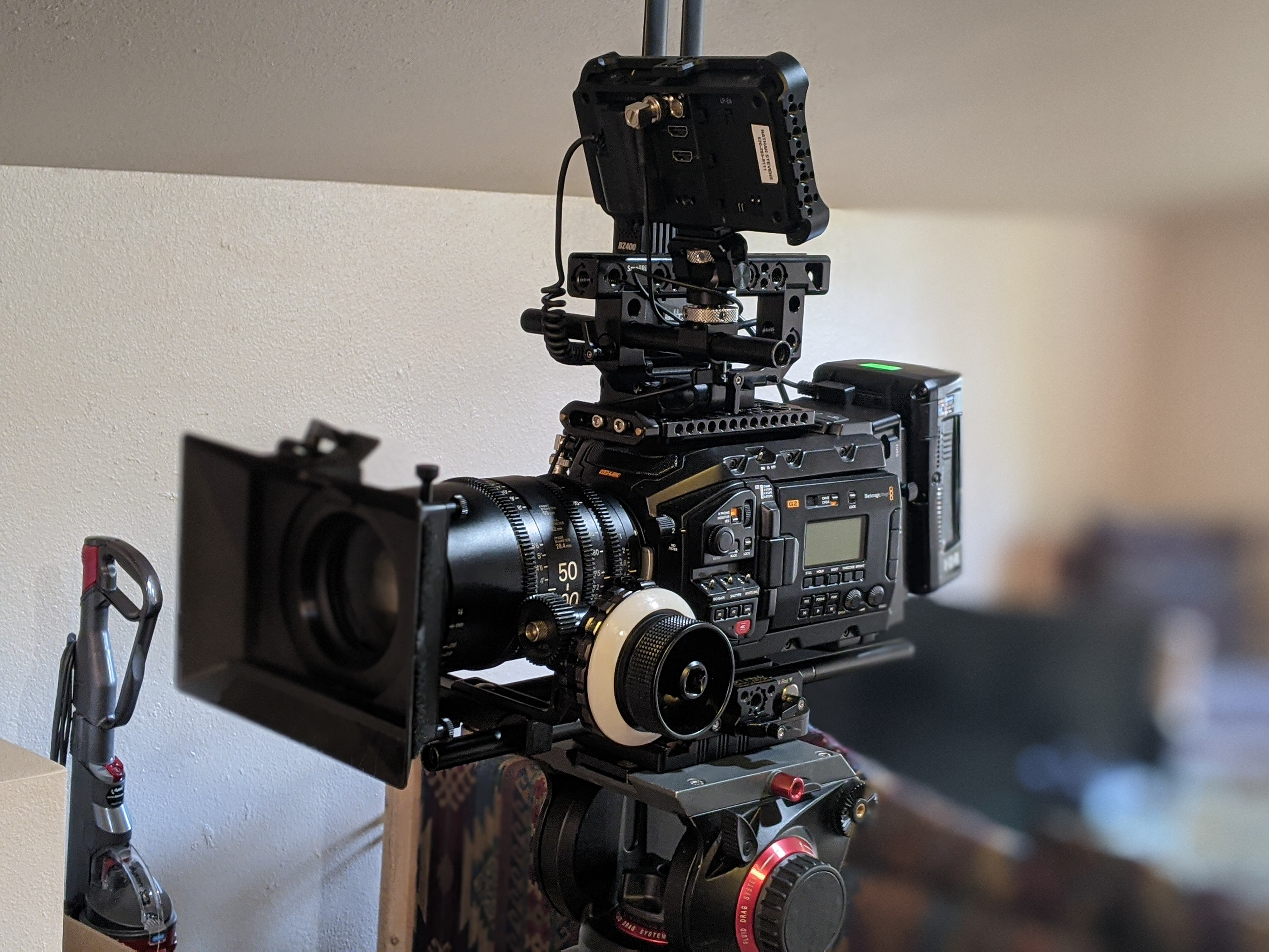 The film was shot on Blackmagic cameras