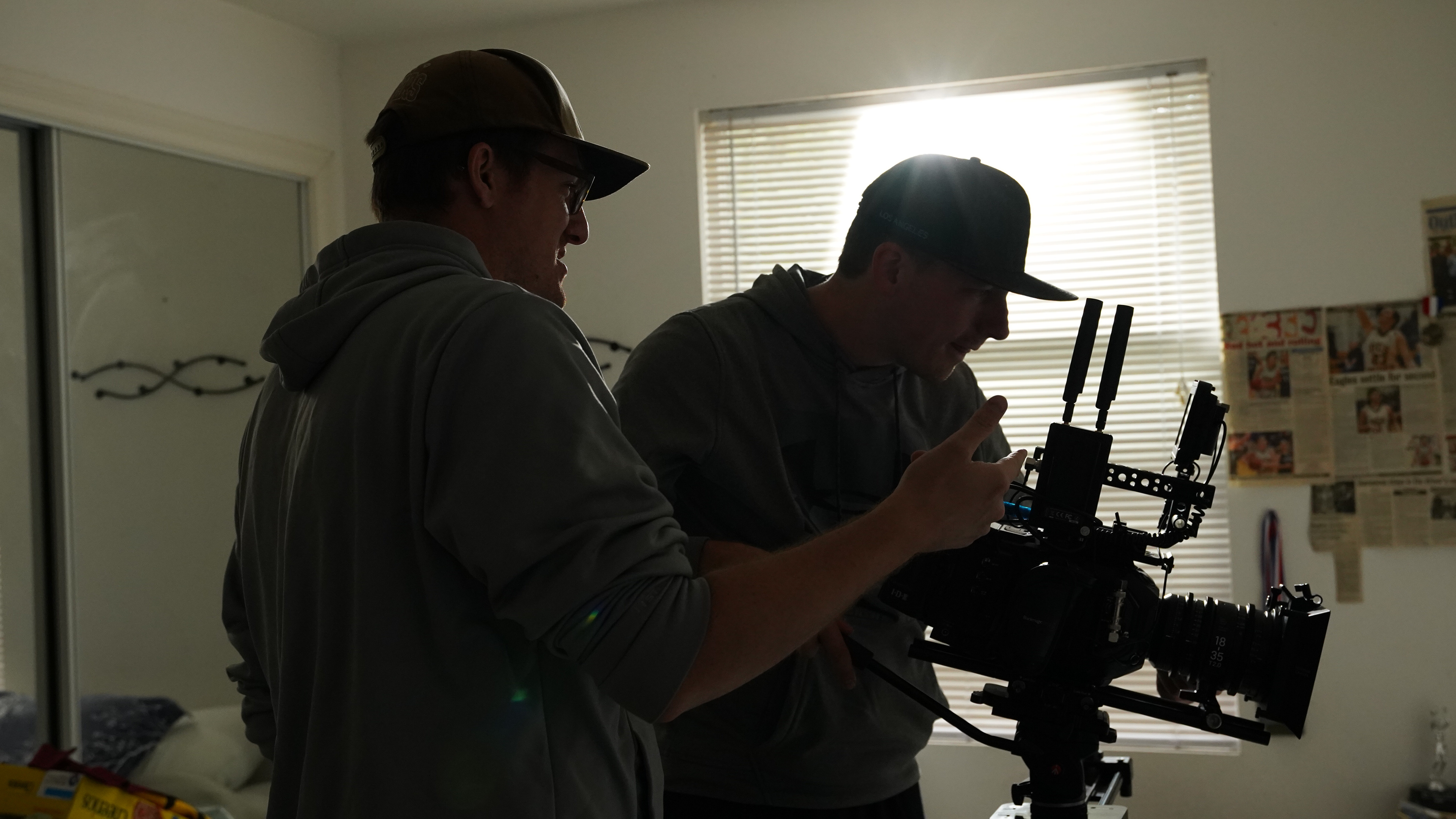 On set of "Fight Like Ana"