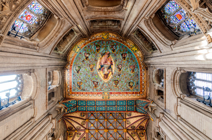 Painted Ceiling and Sanctuary Screen