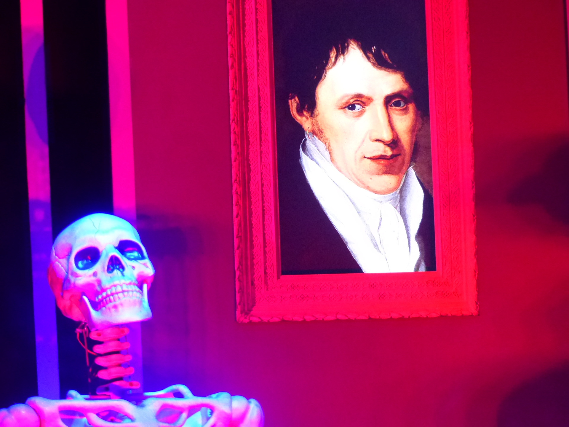 Animatronic Skull and LCD Portrait