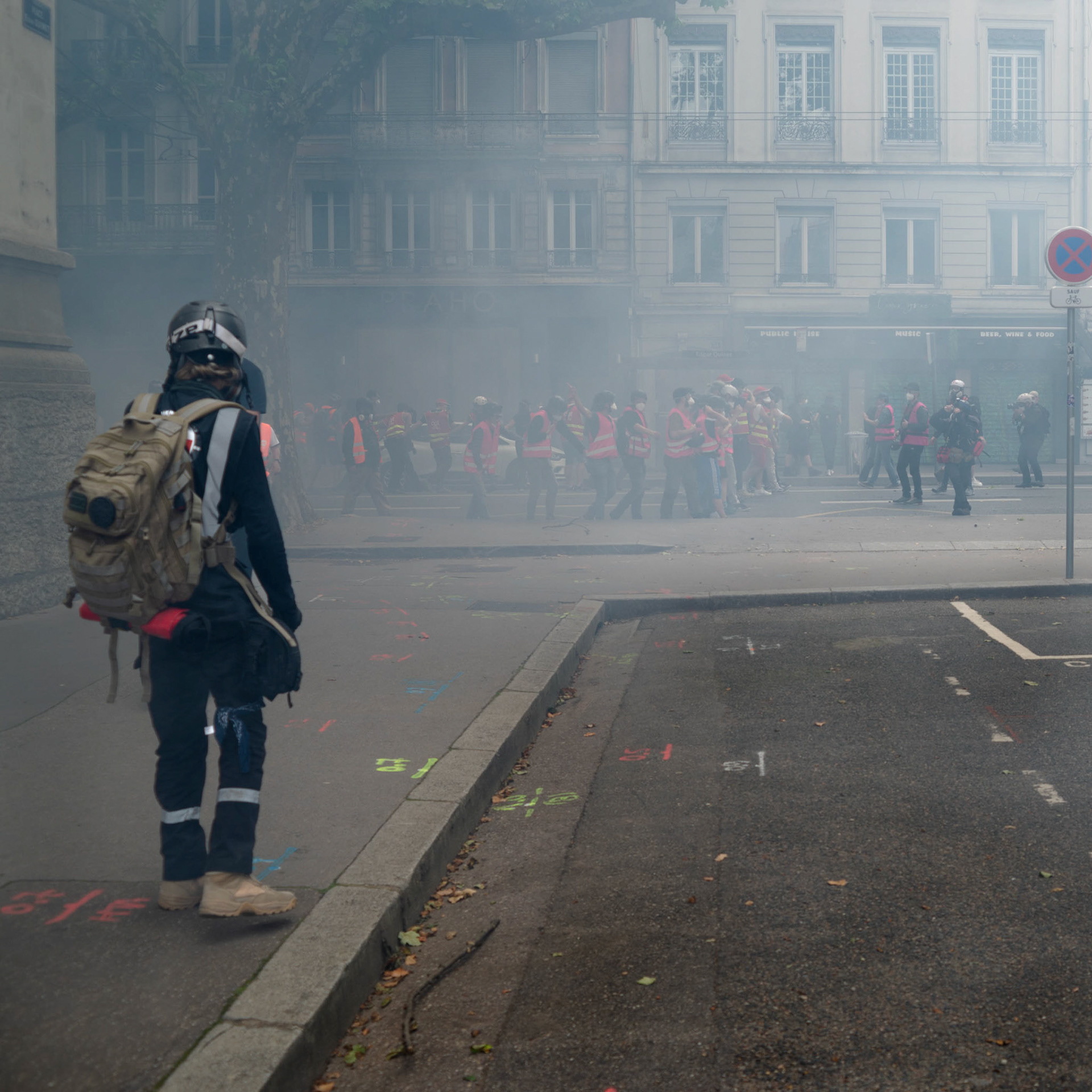 Medic in protest, Lyon 2024