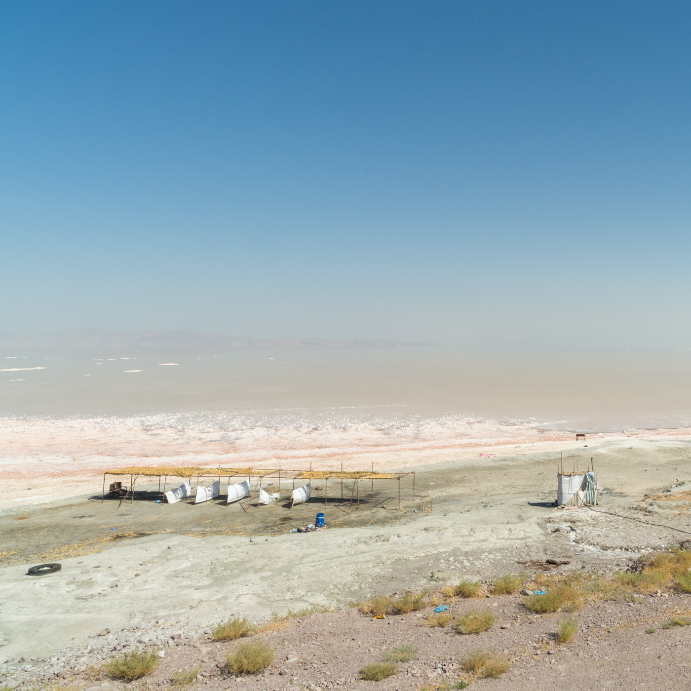 オールミイェ湖 Salt lake | Landscape of Silk-road in the various countries of Eurasian. Photographing place: Ohrumiyeh lake, Tabrīz / تبریز , IRAN 37°52'N, 45°73'E