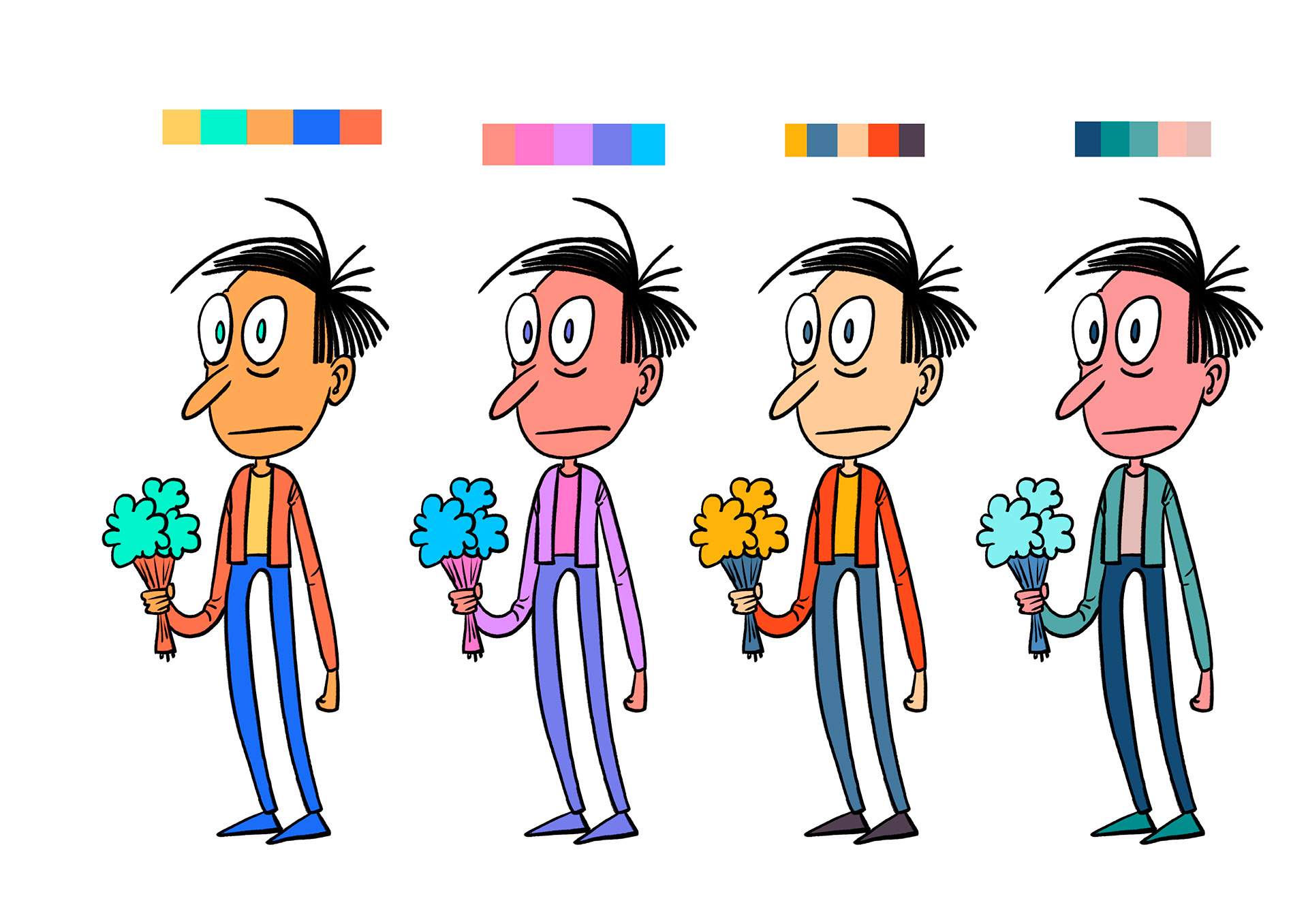 Experimenting with the colors for Palle