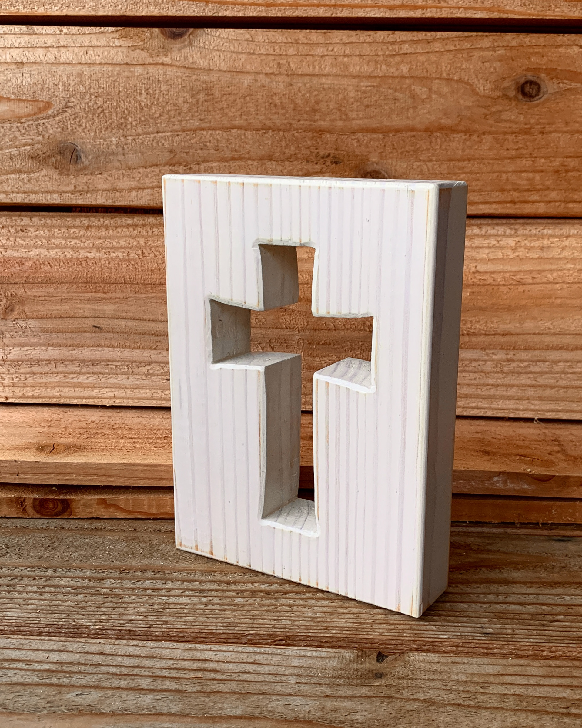 Cambridge (hollow) - whitewash (approximately 8" tall) $30