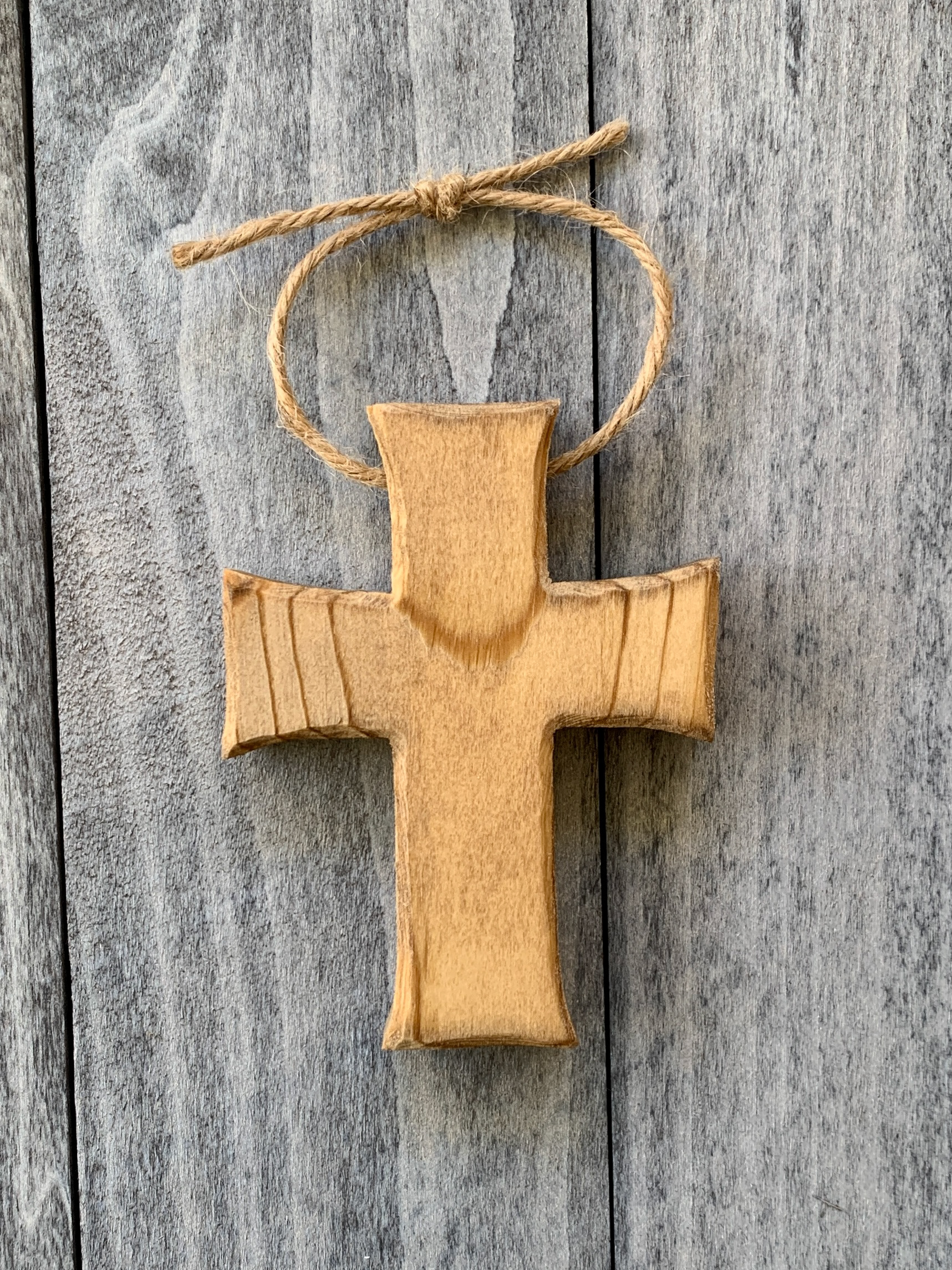 Woodbury (jute lanyard) - natural (approximately 4" tall) $10