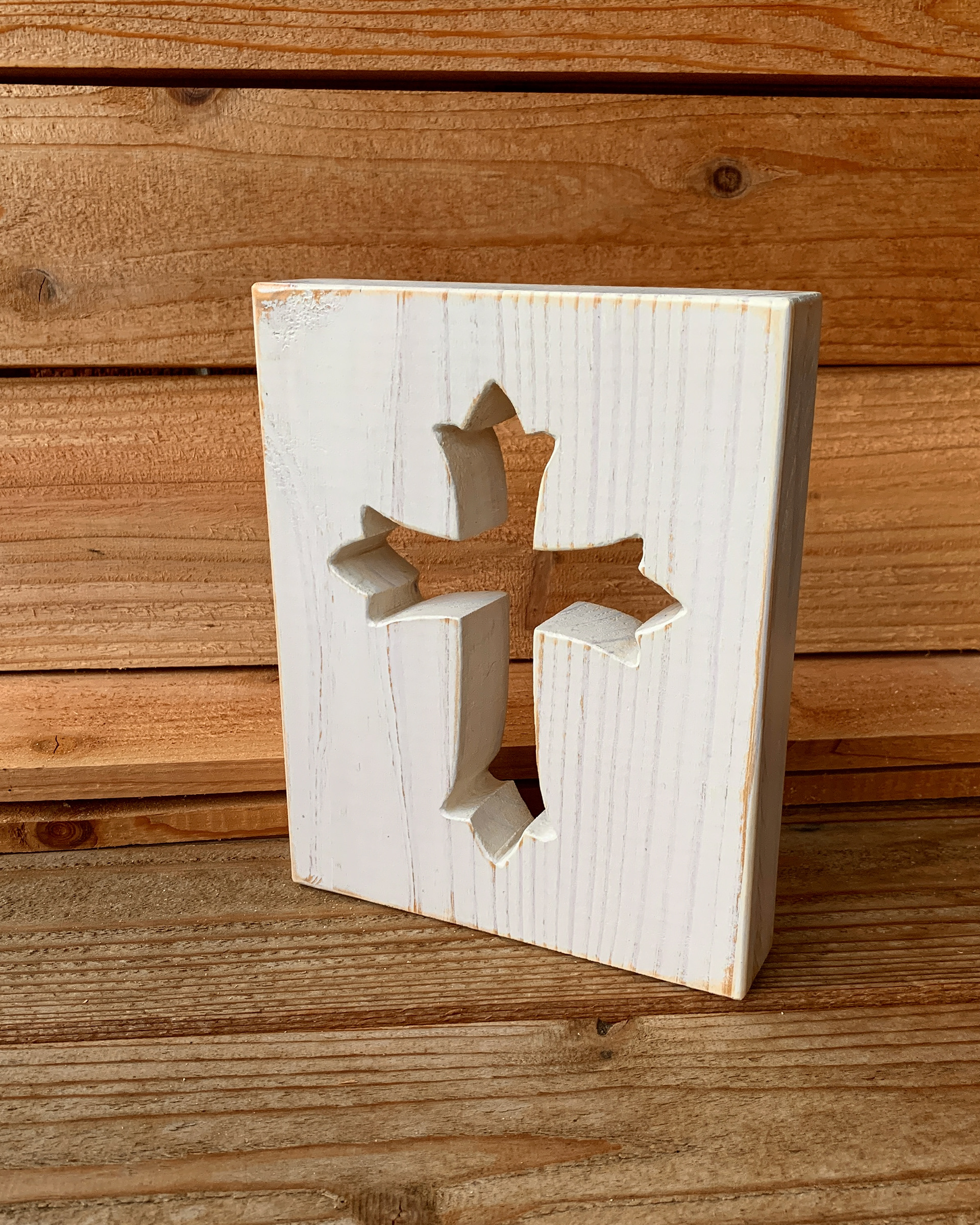 Colchester - whitewash (approximately 10" tall) $35