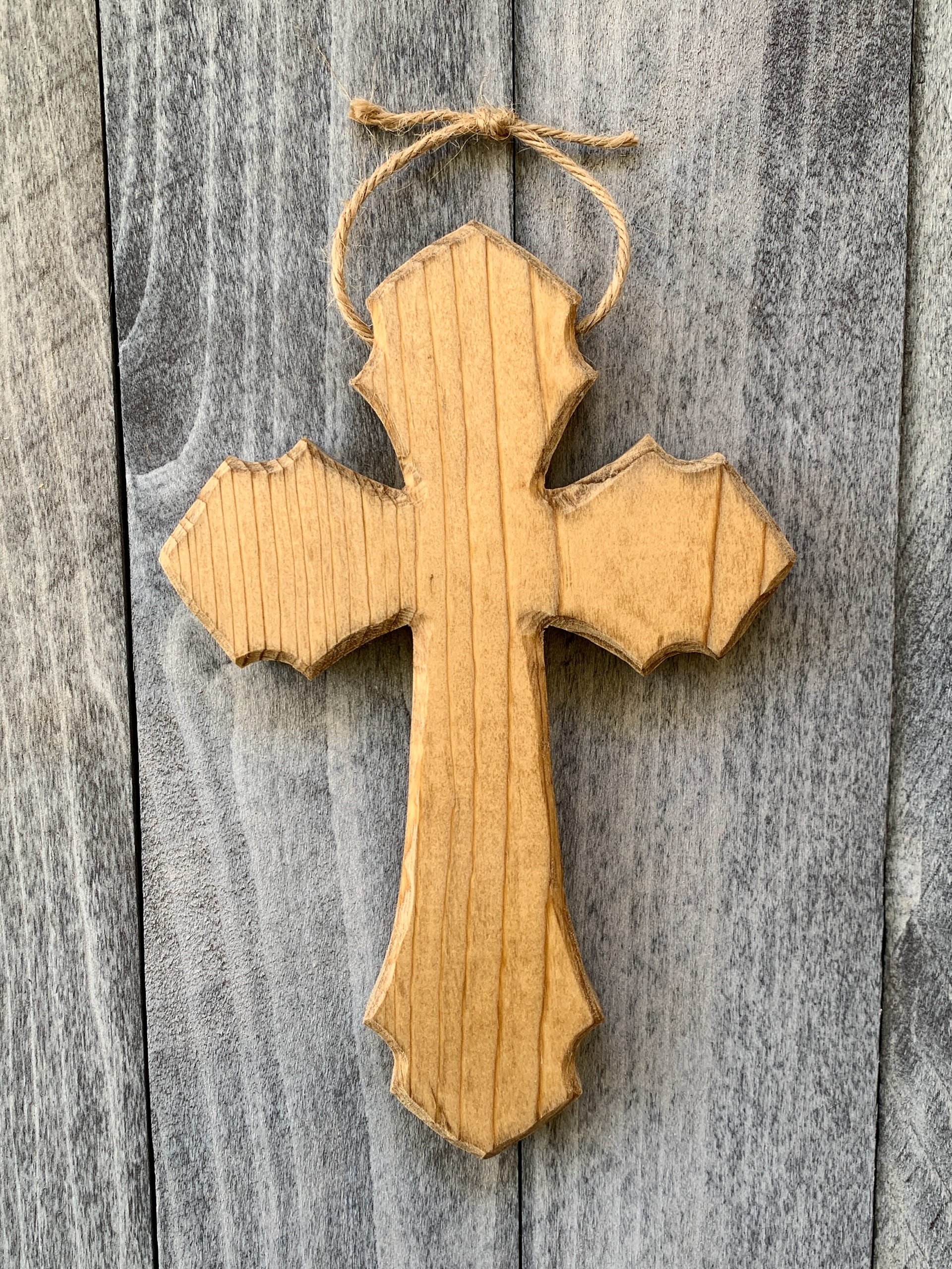 Nottingham (jute lanyard) - natural (approximately 8" tall) $20