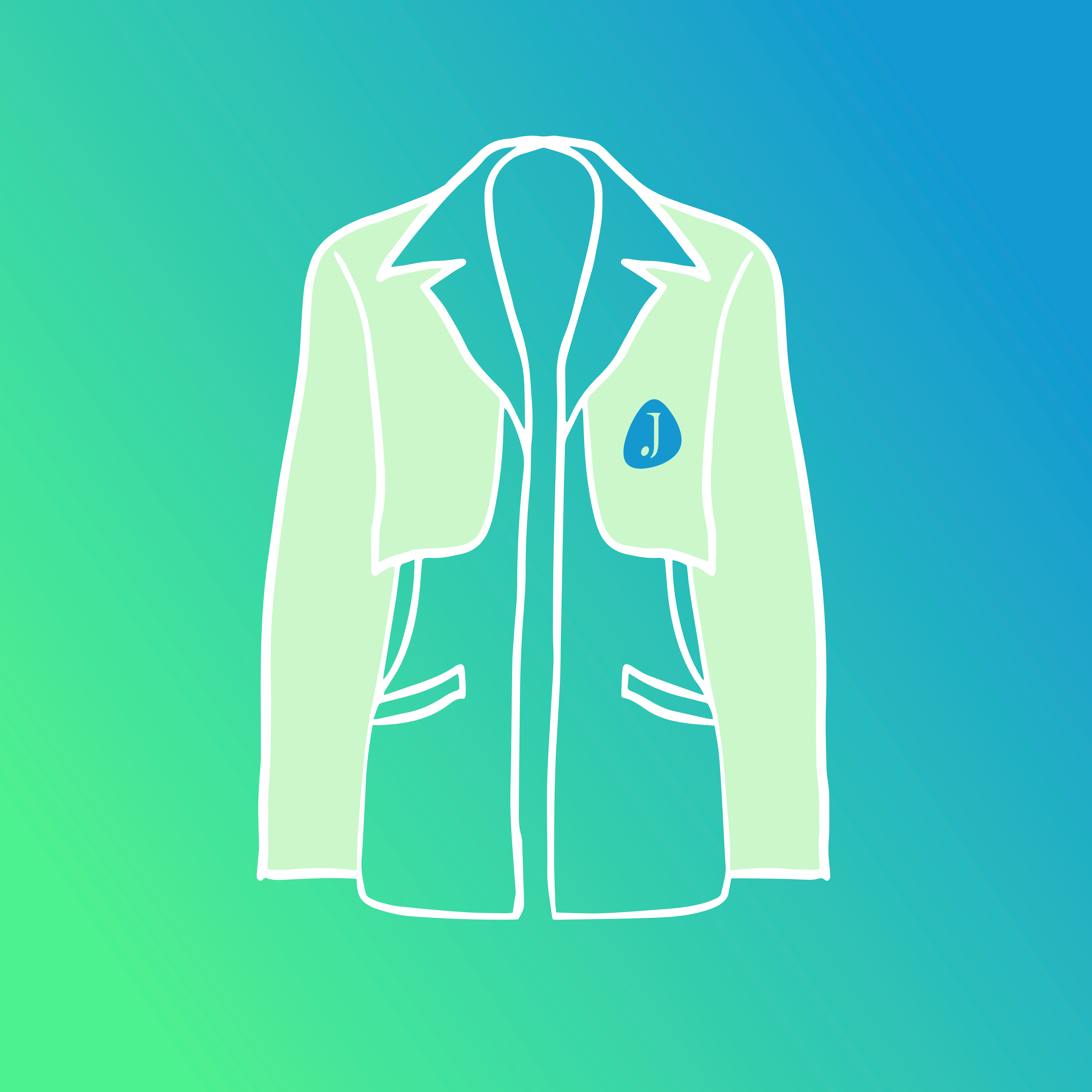 green coat - play on "white coat syndrome"