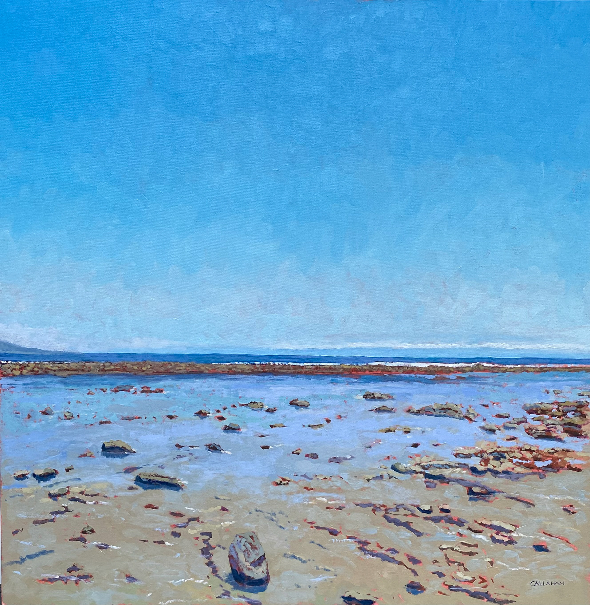 SOLD Tidal Pond, 36 x 36 oil (sold)