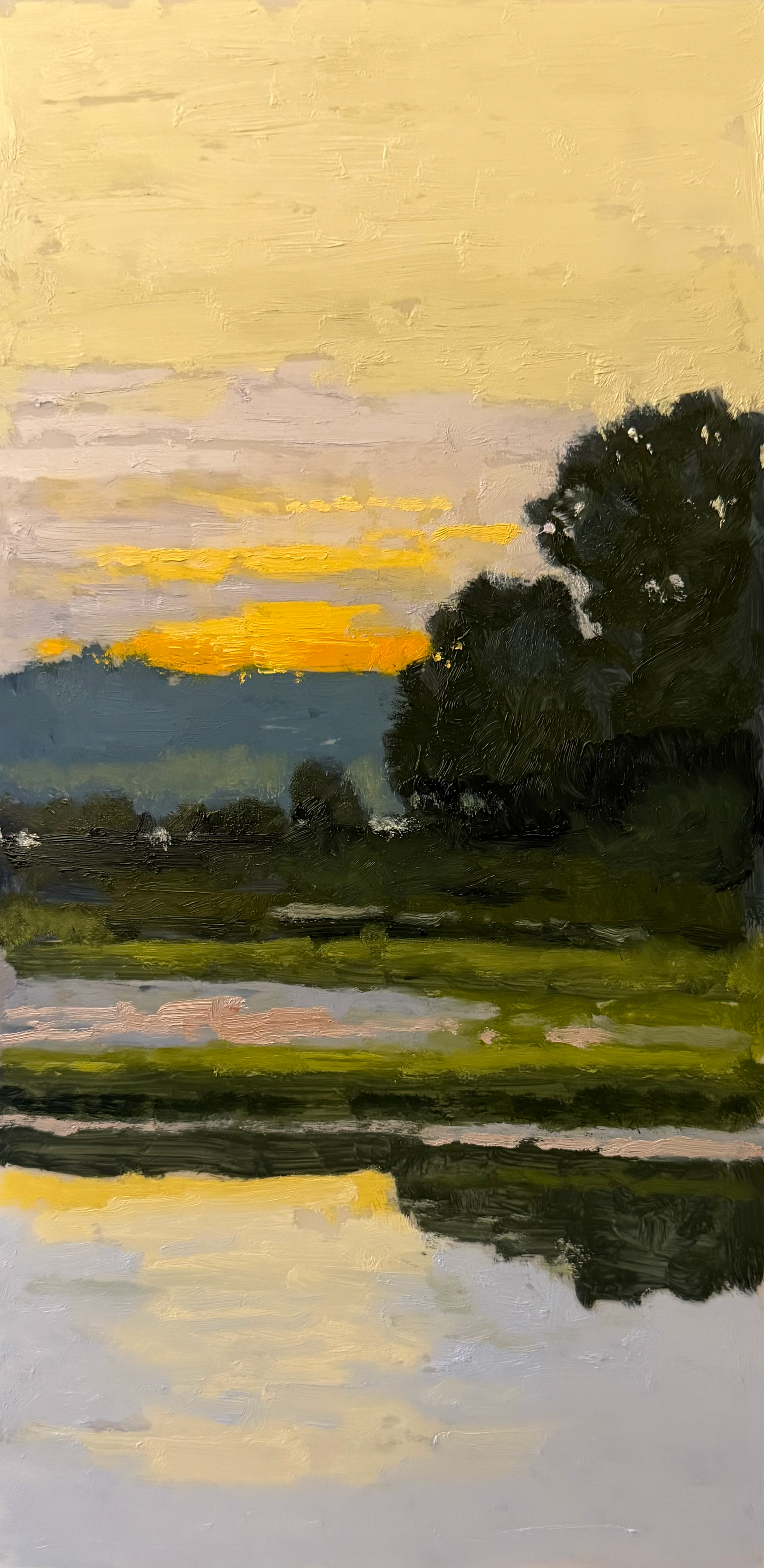 Pocasset river at Sunrise 6 x 12