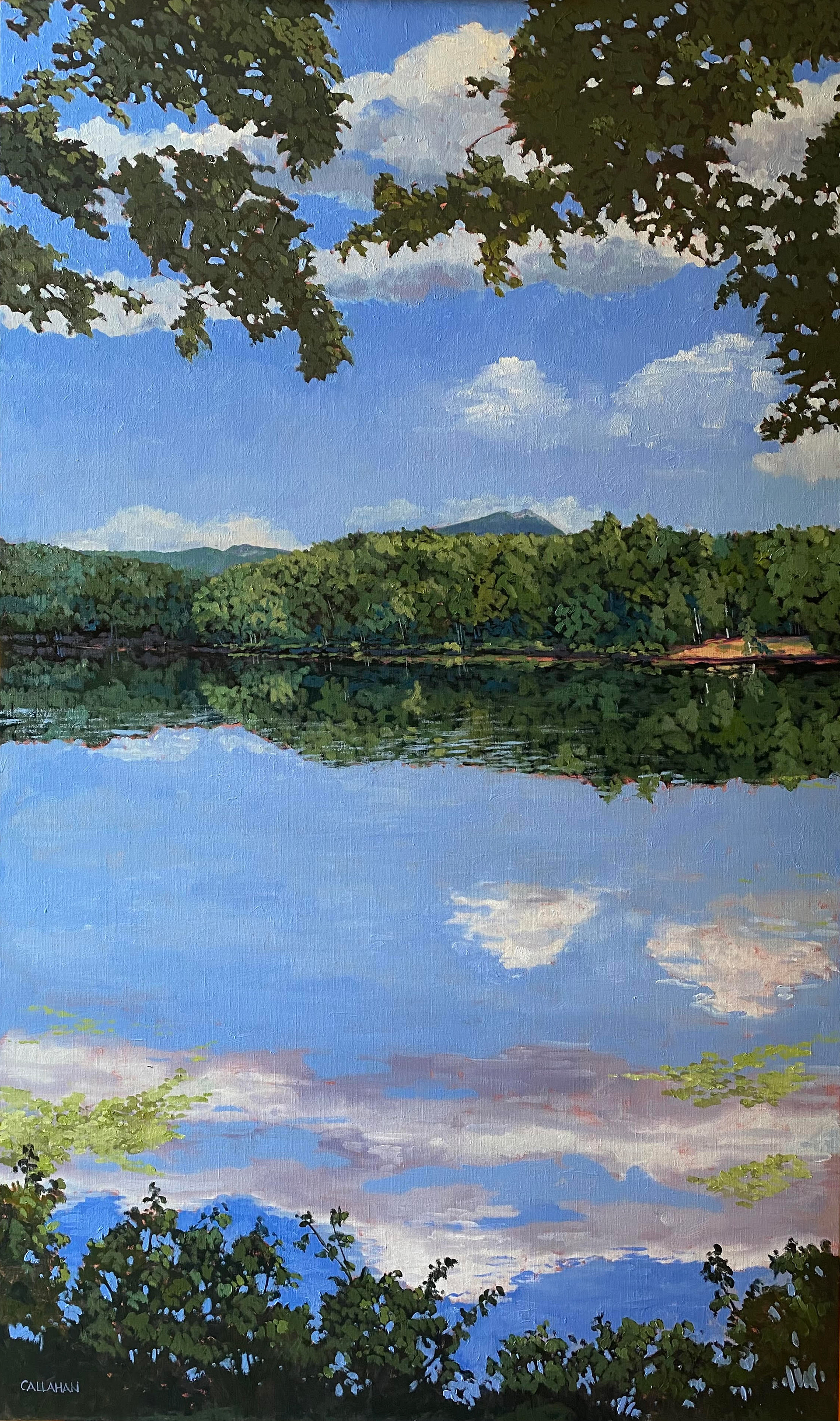 SOLD Stone Pond 36 x 40 oil (sold)