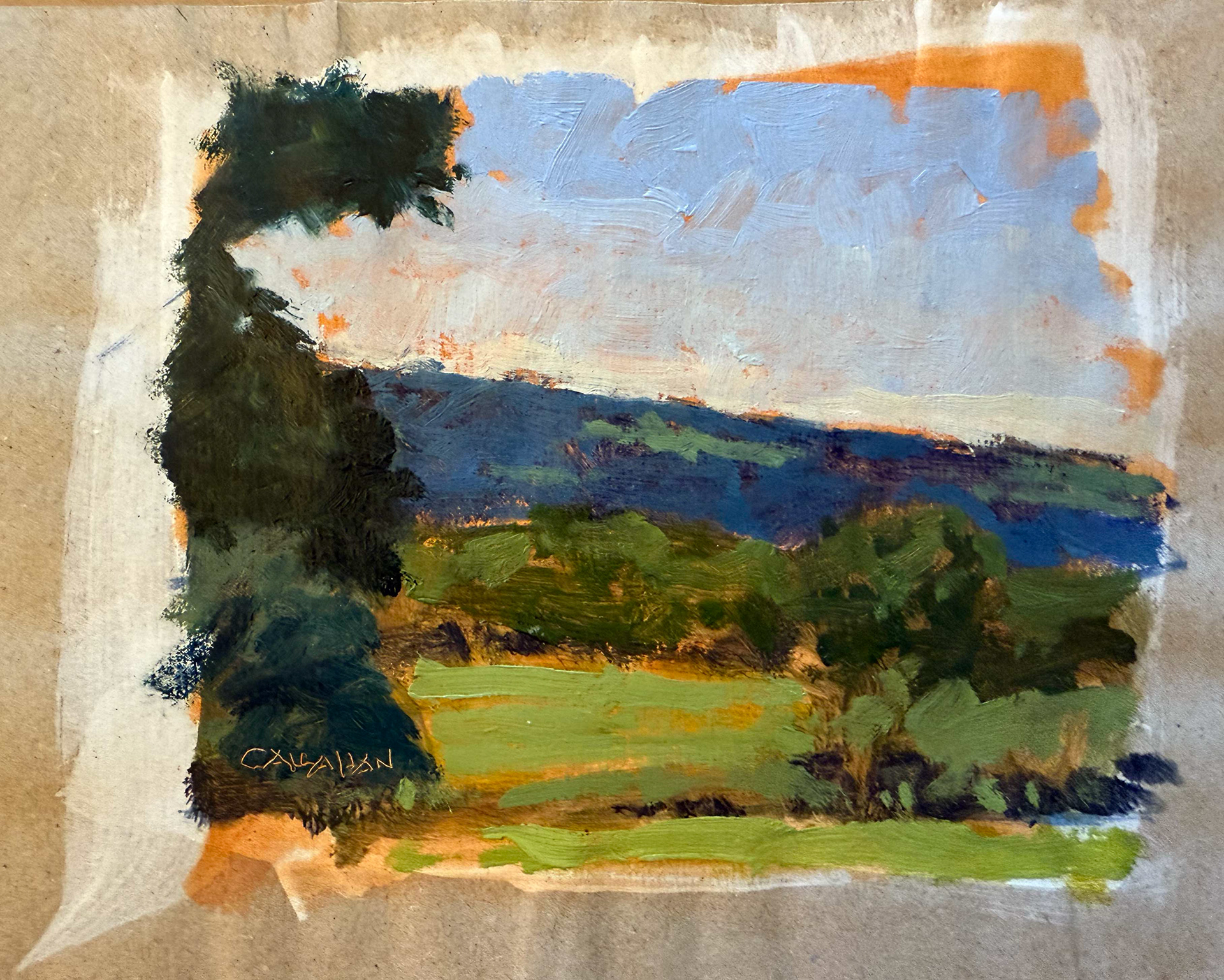 Oberfrauneau study  8x5.75