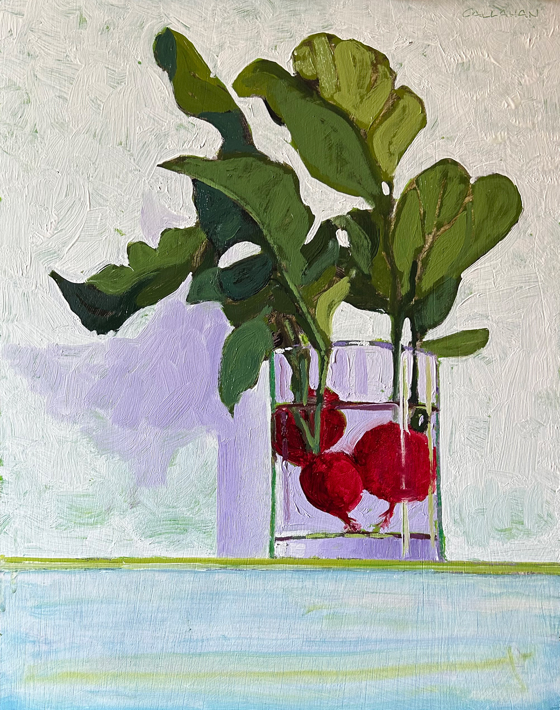 Radishes 8x10 oil on panel