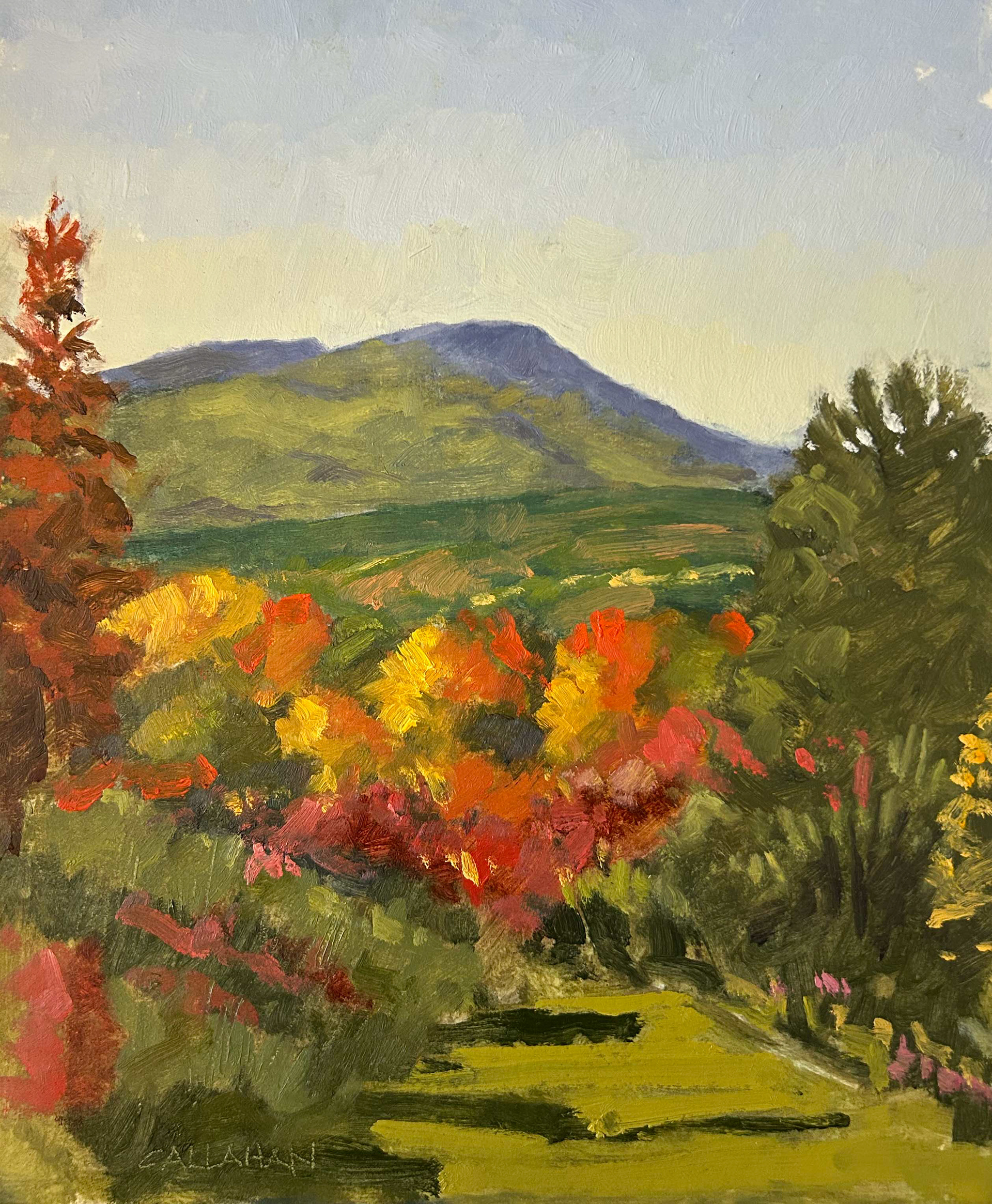Kearsarge From Gould Hill 6x8 oil on panel 