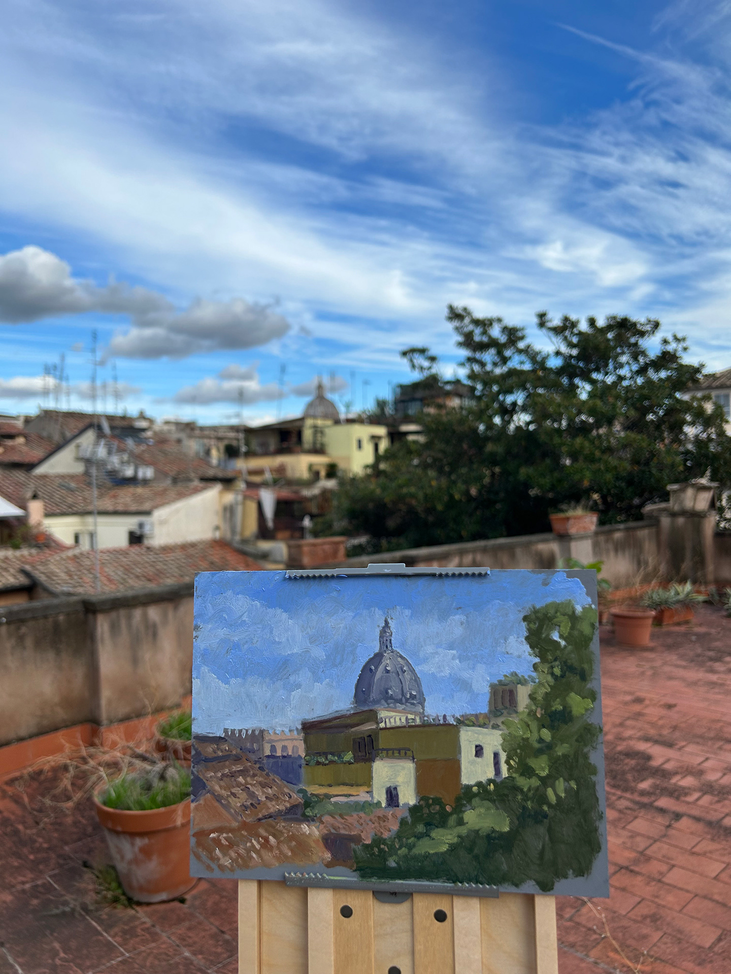Painting on Site Rome  Ceen Terrace