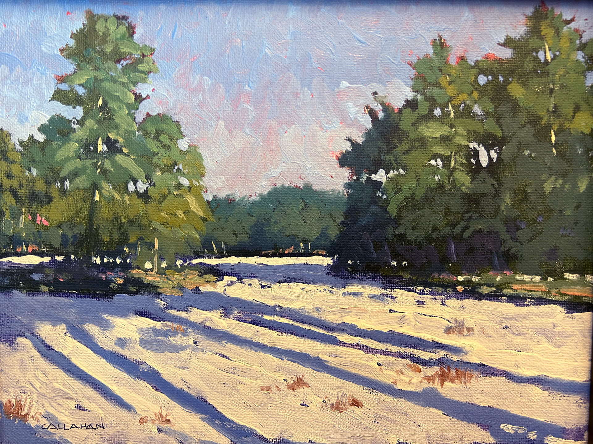 Boutwell in Winter 8x10 oil on canvas board SOLD
