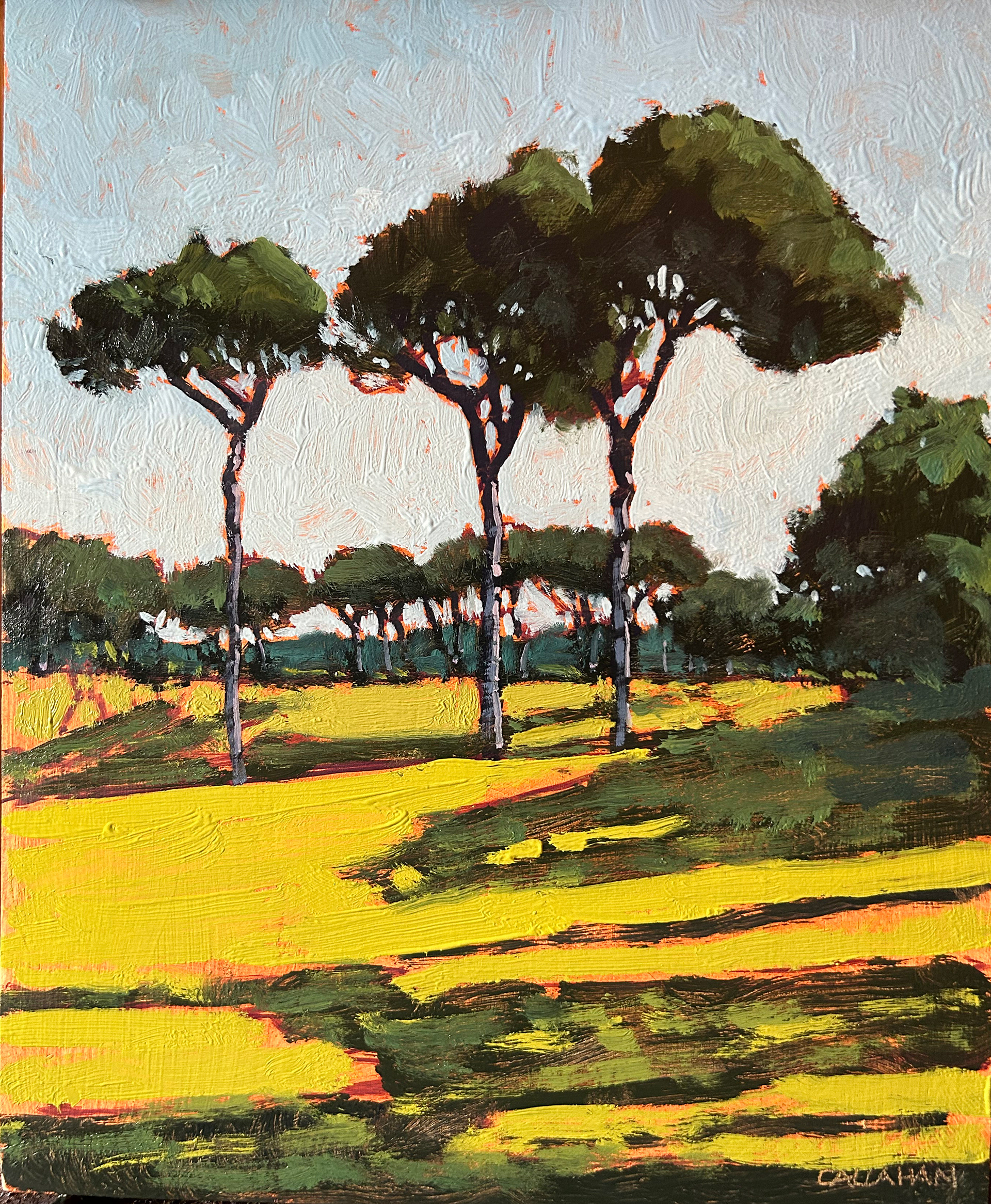 Villa Ada Rome 8x10 oil on Panel Sold