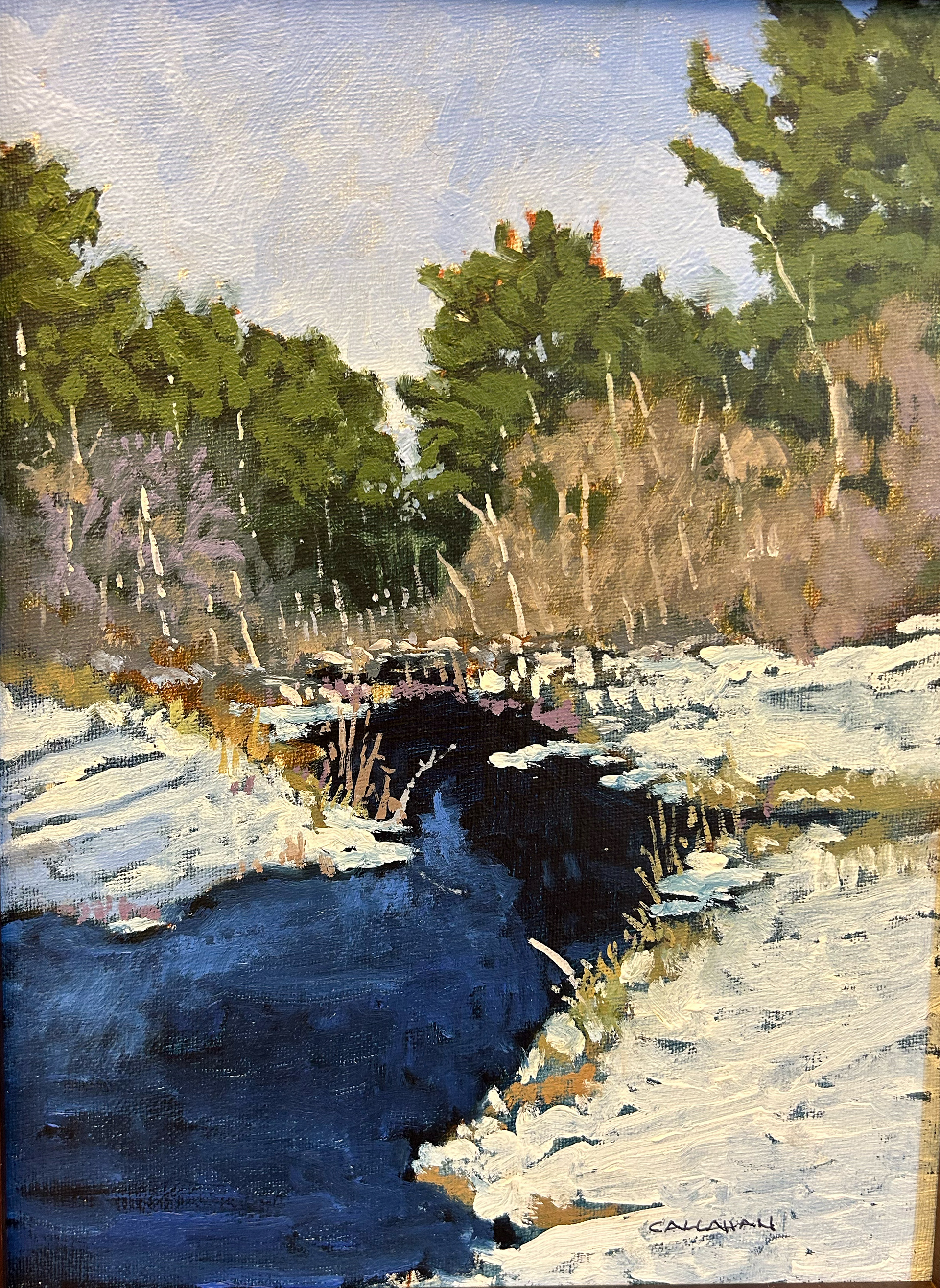 Stram off Farrington Corner 8x10 oil on Canvas Sold