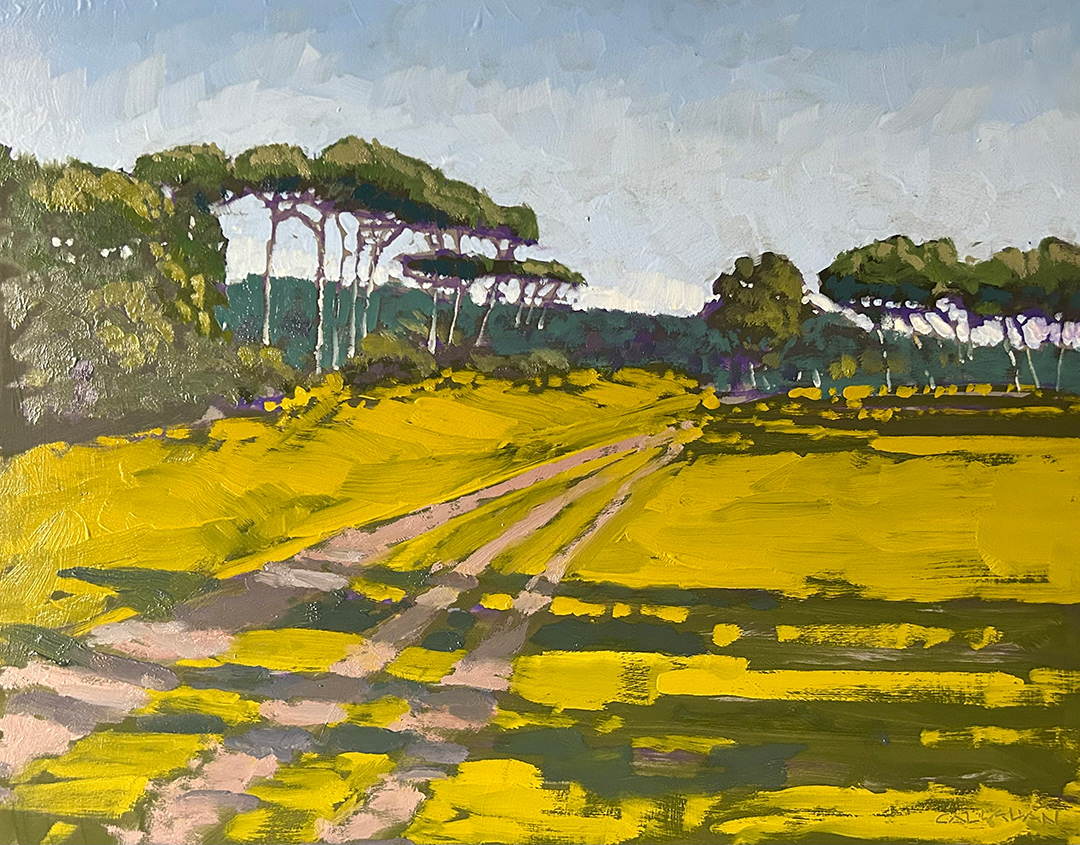 Villa Ada Rome 2, 11x14 oil on panel