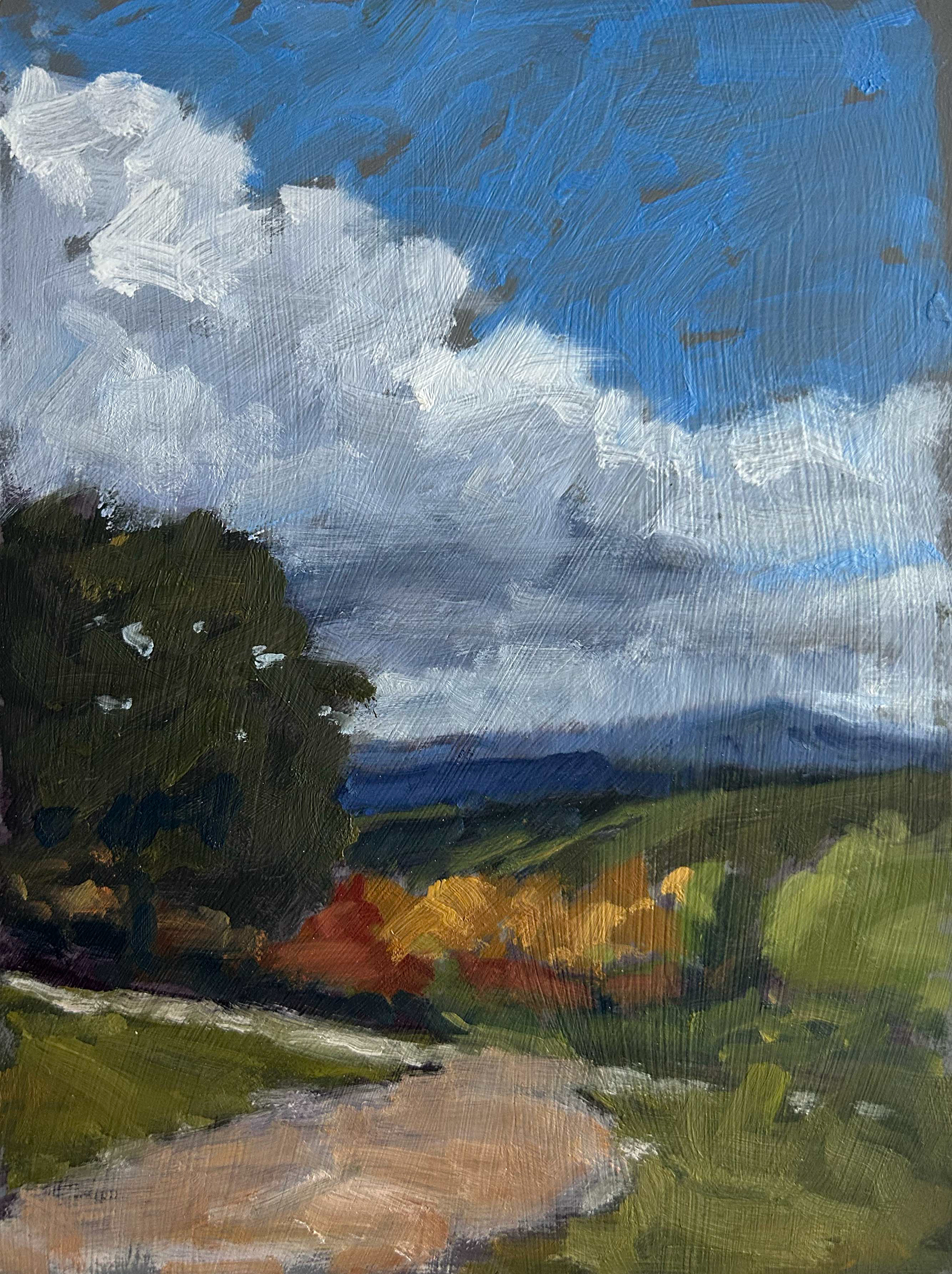 Kearsarge From Gould Hill 6x8 oil on panel