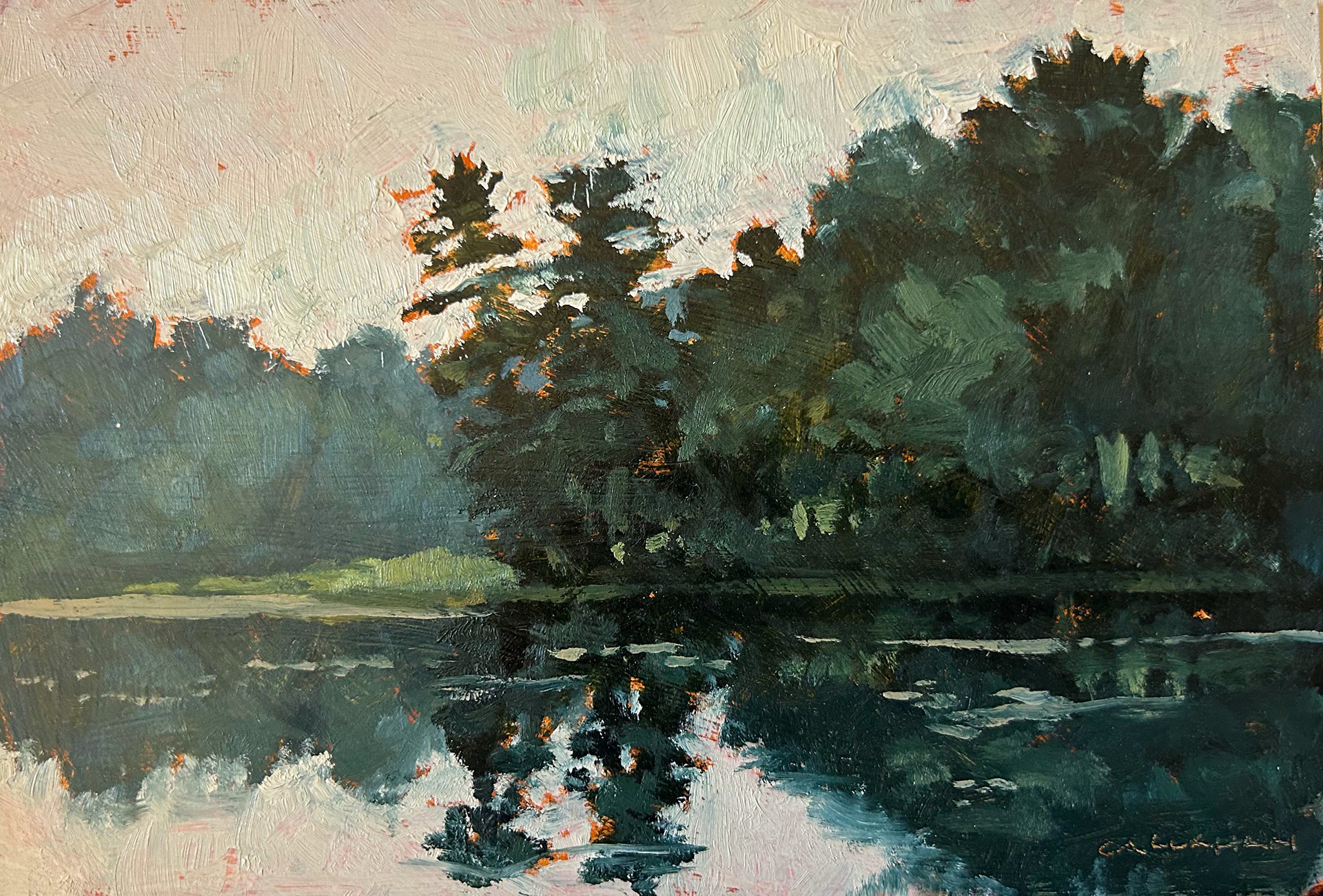 Lowers School Pond 8x5