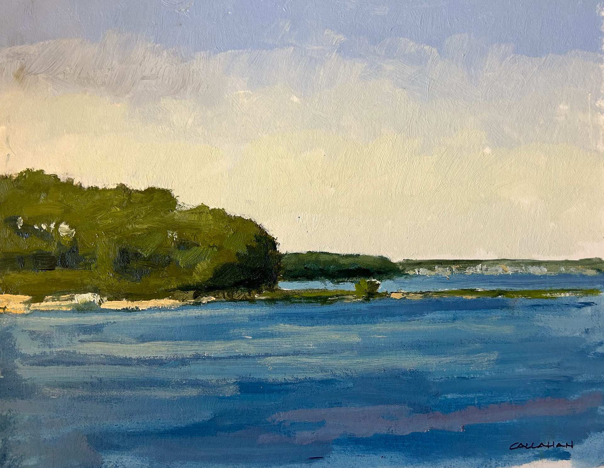 Toby's Island 10x8 oil on panel