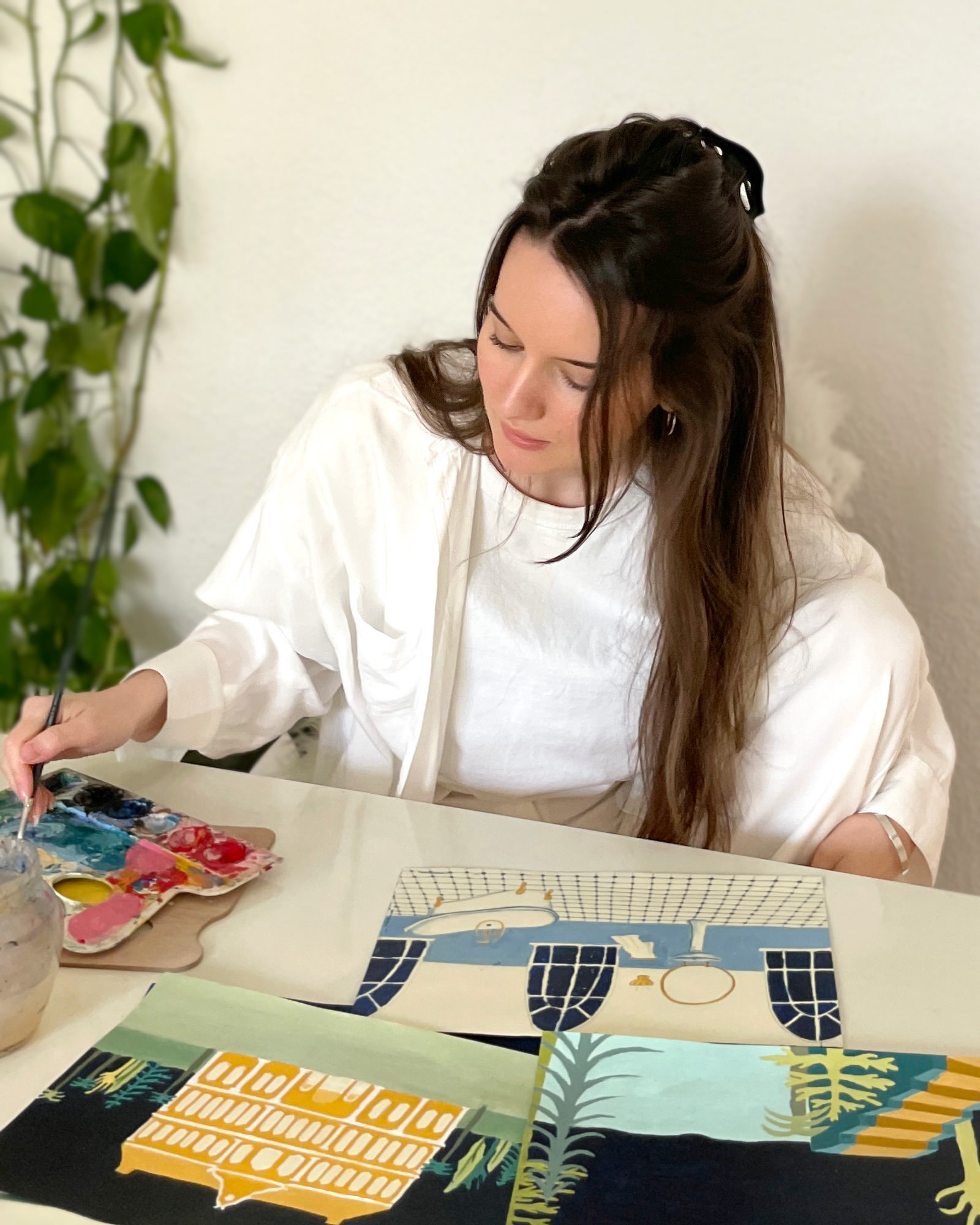 Lidia Branković in her studio.