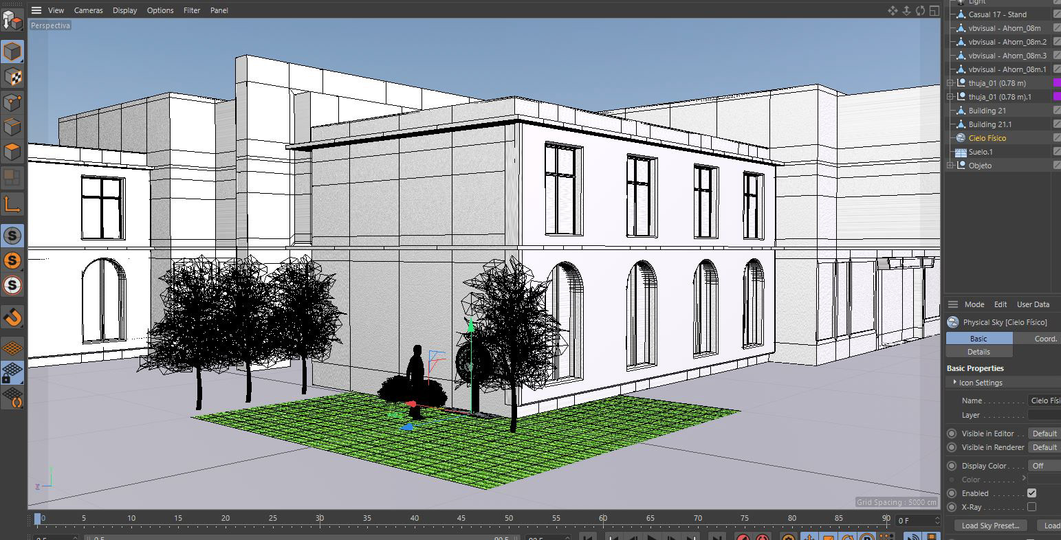Escenario Cinema4D 