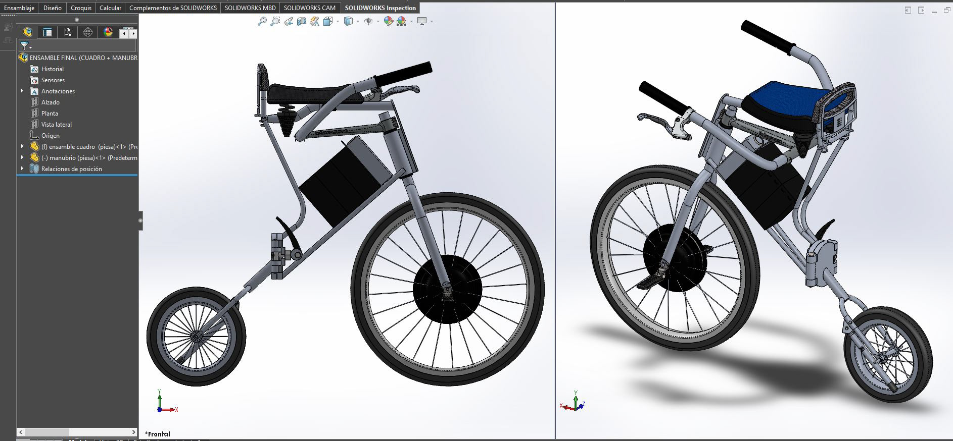 Modelado (estructura) en Solidworks