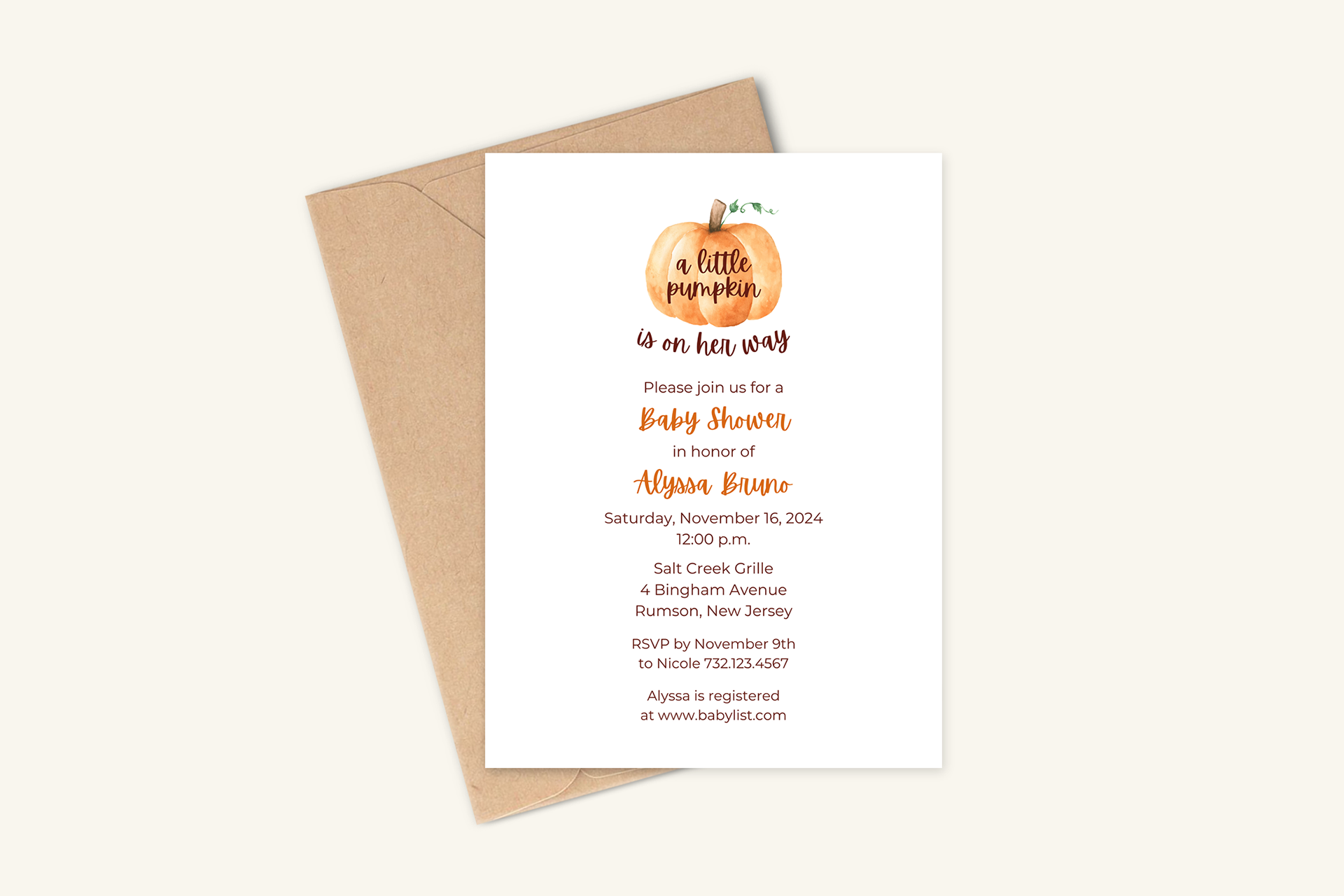 Autumn Baby Shower