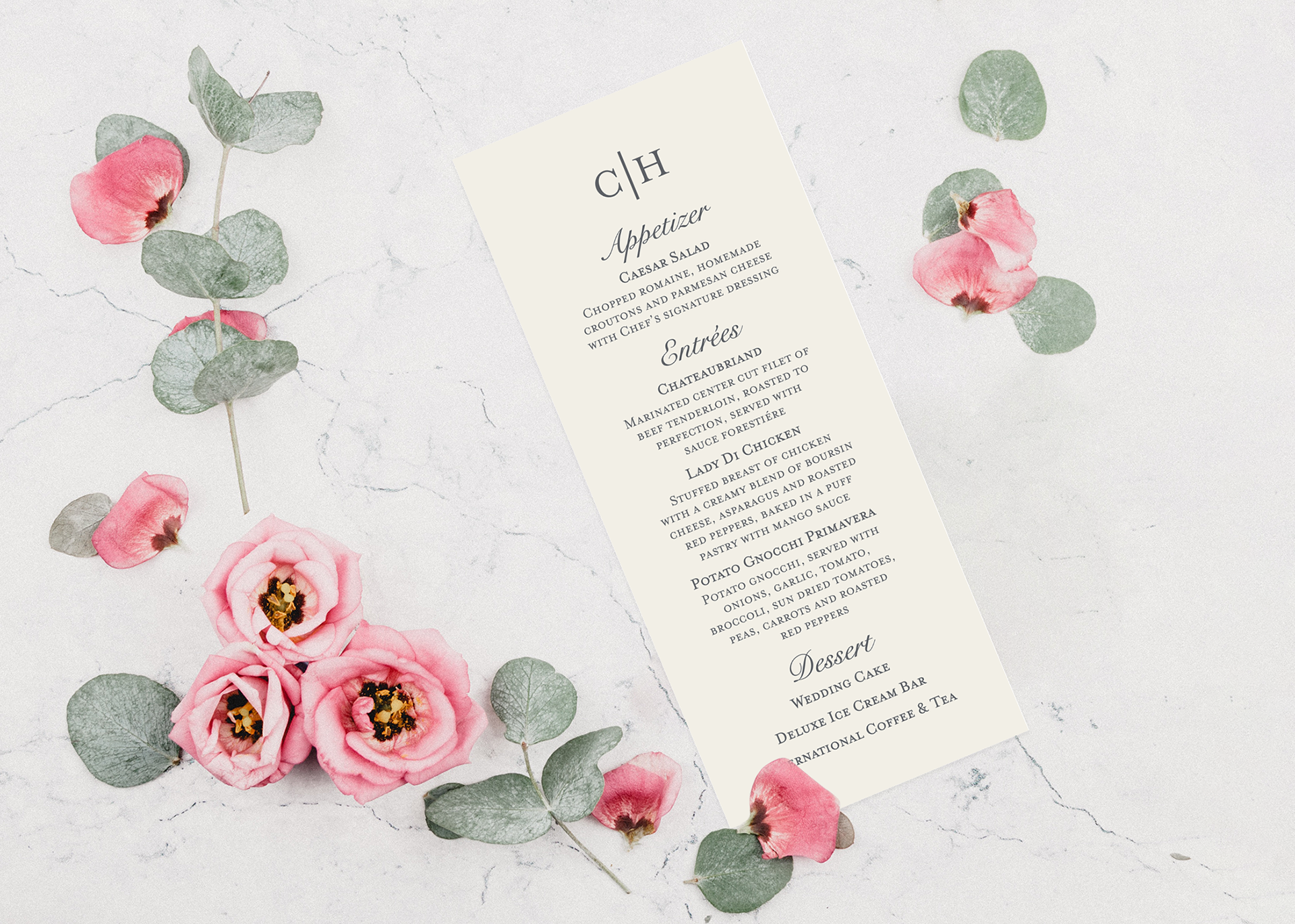 Wedding Menu
