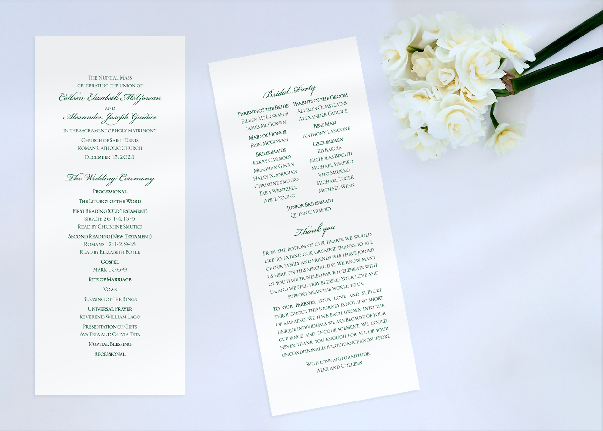 Wedding Program