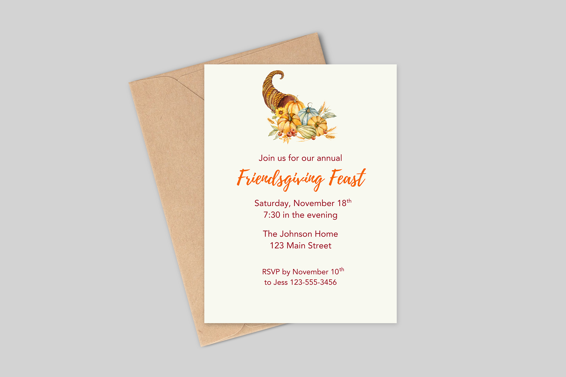 Friendsgiving Invitation